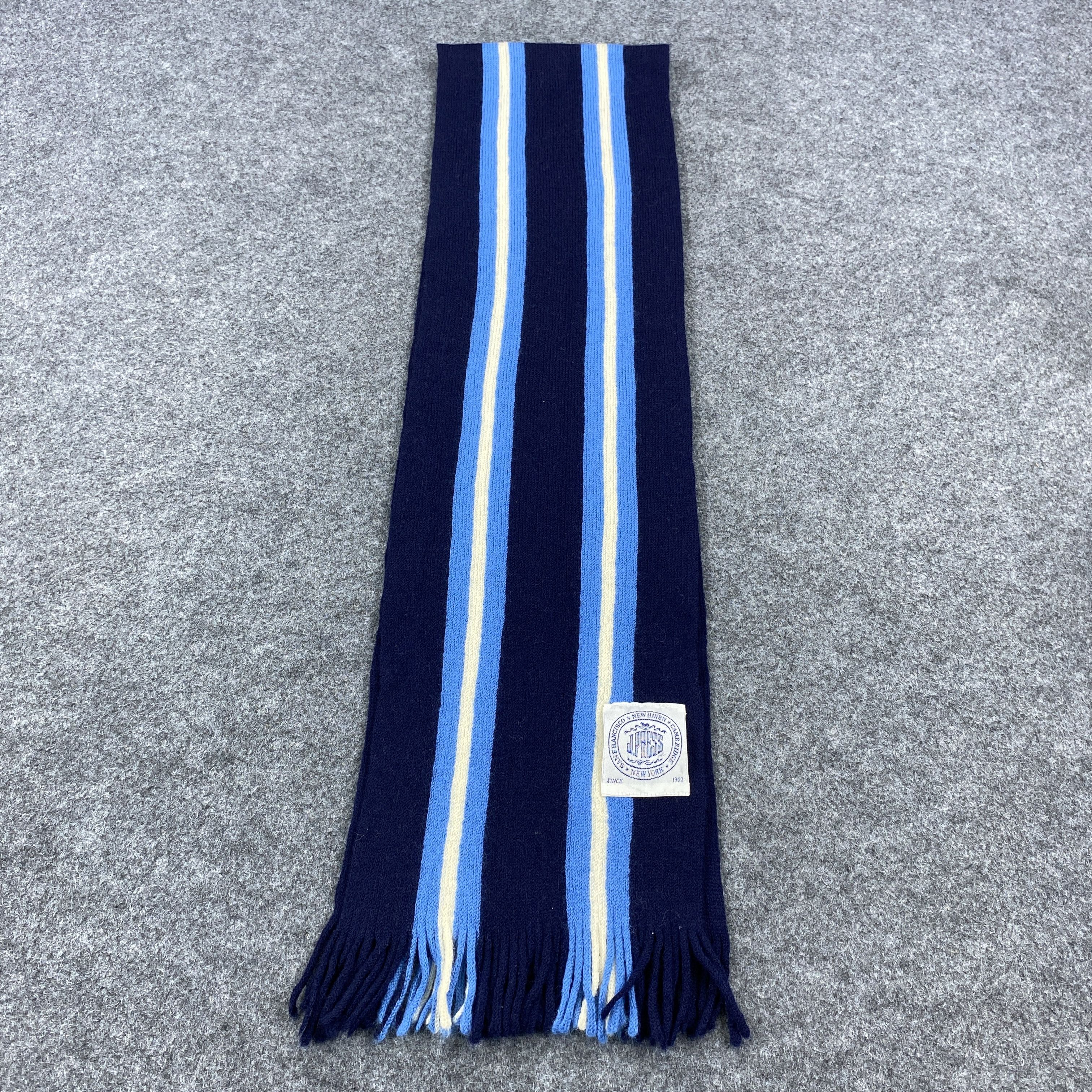 J. Press × Vintage GF10677 J. Press Scarf Neck Wear Muffler Nova Check Size ONE SIZE - 4 Thumbnail