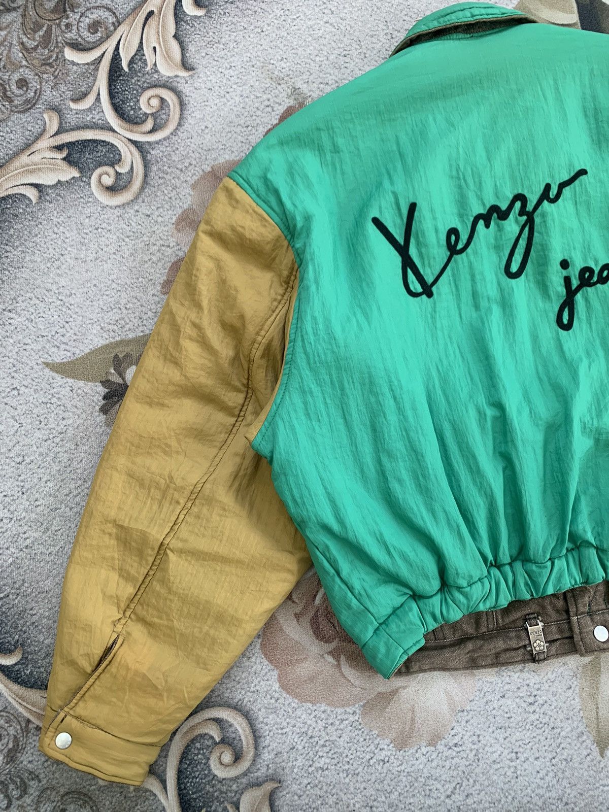 Kenzo Rare Vtg Kenzo Reversible Trucker Bomber Jacket Size US L / EU 52-54 / 3 - 15 Thumbnail