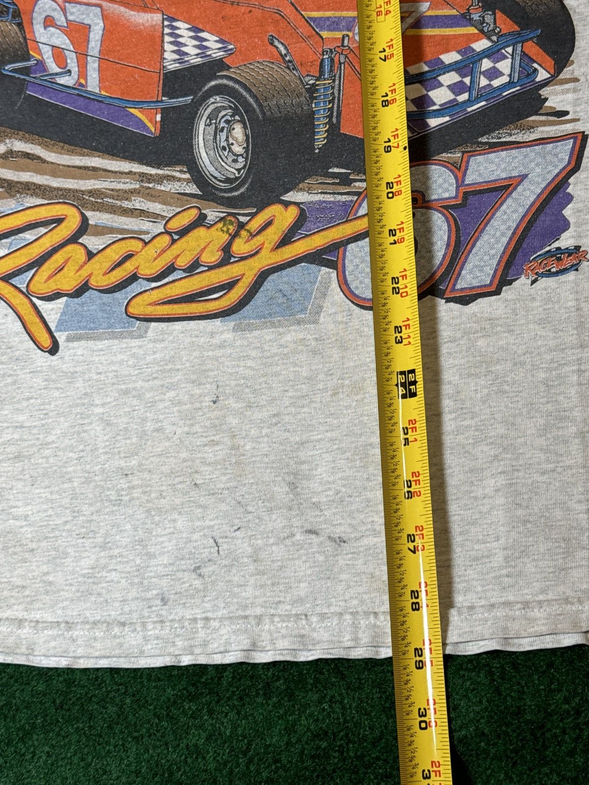 Fruit Of The Loom × NASCAR × Vintage Vintage Steve Young #67 Racing Grove City Distressed T Shirt Size US L / EU 52-54 / 3 - 6 Thumbnail
