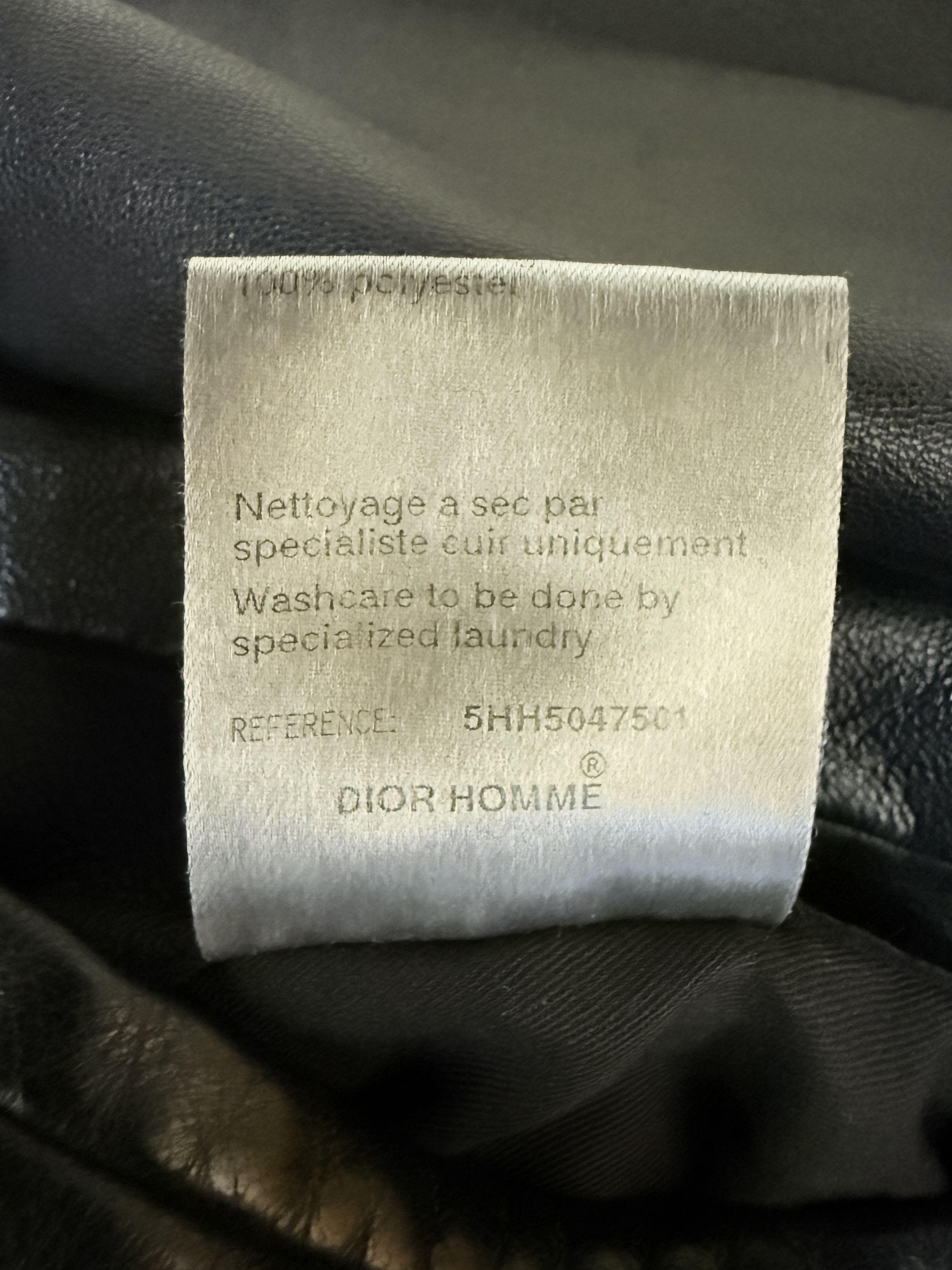 Dior × Hedi Slimane FW05 Dior Homme L-Zip Leather Biker Jacket 50 Hedi Slimane Size US M / EU 48-50 / 2 - 9 Thumbnail
