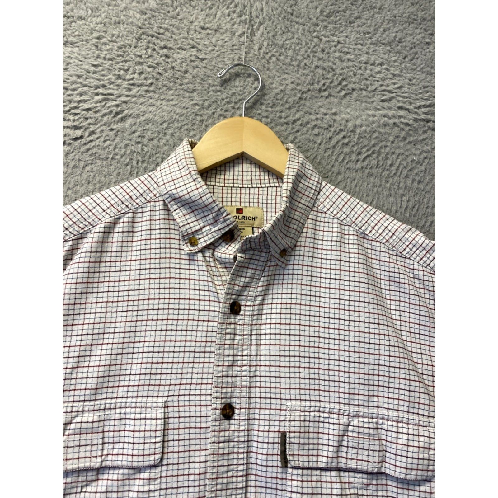Vintage VINTAGE Woolrich Jacket Shirt Men's M Plaid Beige Cotton Button Up Mid-Length Workwear Outdoor Mens Size US M / EU 48-50 / 2 - 3 Thumbnail