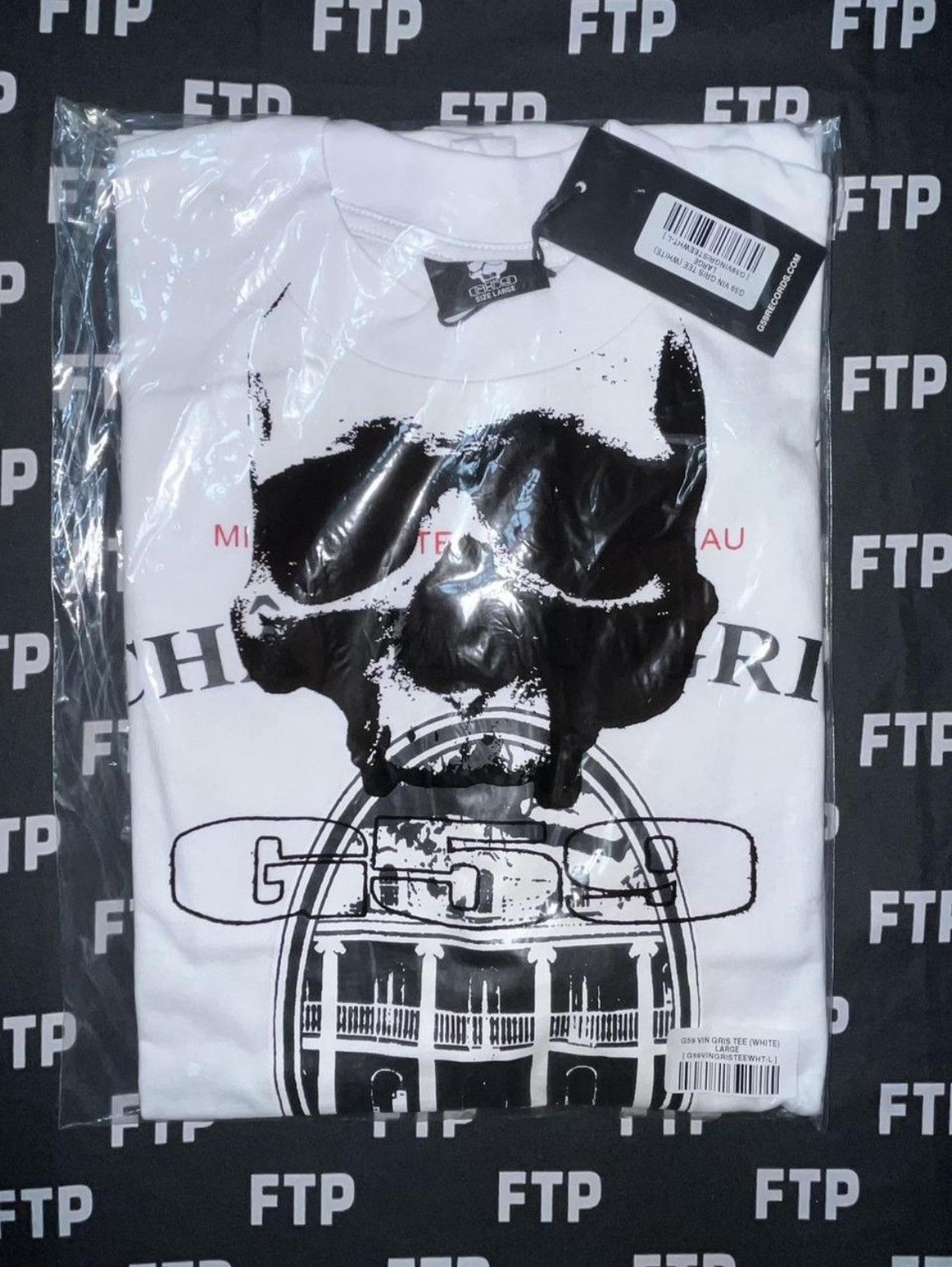 G59 Records G59 VIN GRIS TEE (WHITE) Size US L / EU 52-54 / 3 - 1 Thumbnail