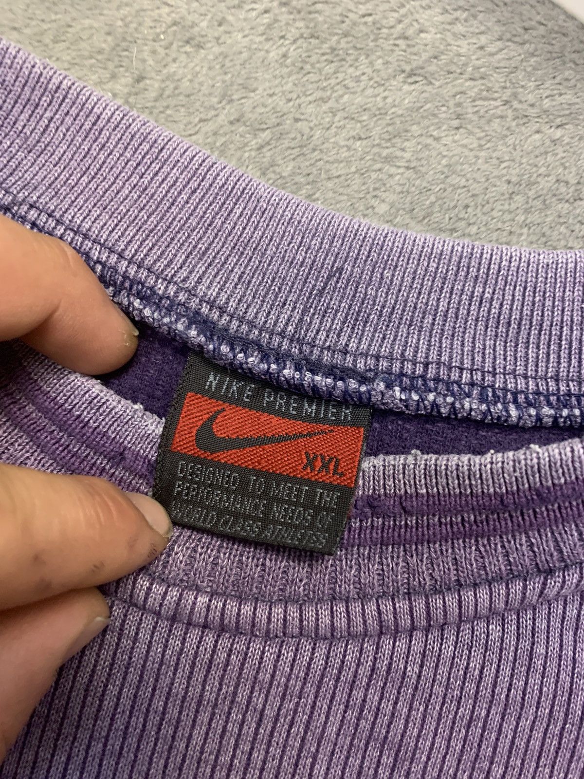 Nike × Vintage Vintage Y2K Nike Nike Premier Embroidered Swoosh Sweatshirt Size US XL / EU 56 / 4 - 7 Thumbnail