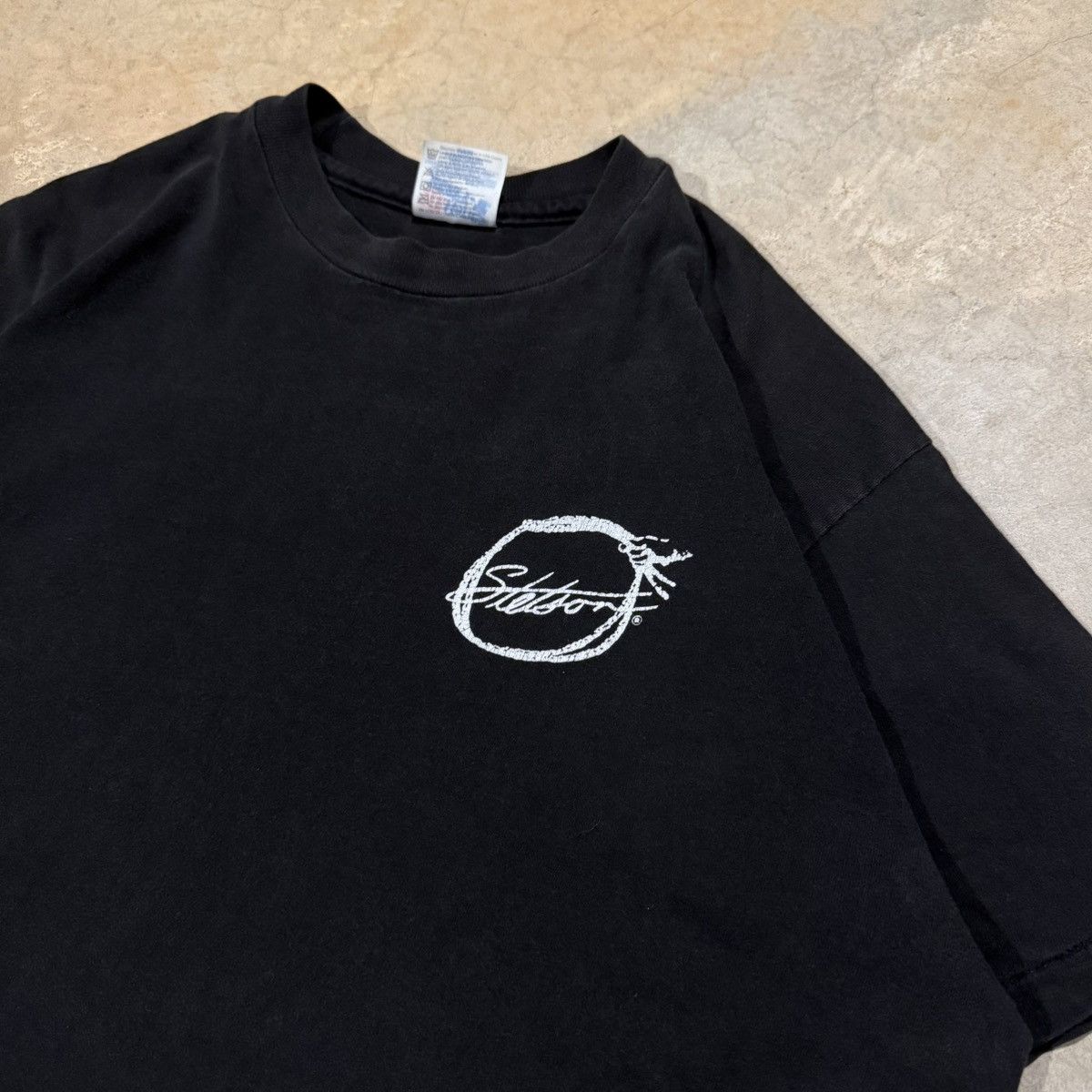 Vintage 1990s “Never Steal a Stetson” Faded Cowboy Tee ERD Grunge Size US L / EU 52-54 / 3 - 5 Thumbnail