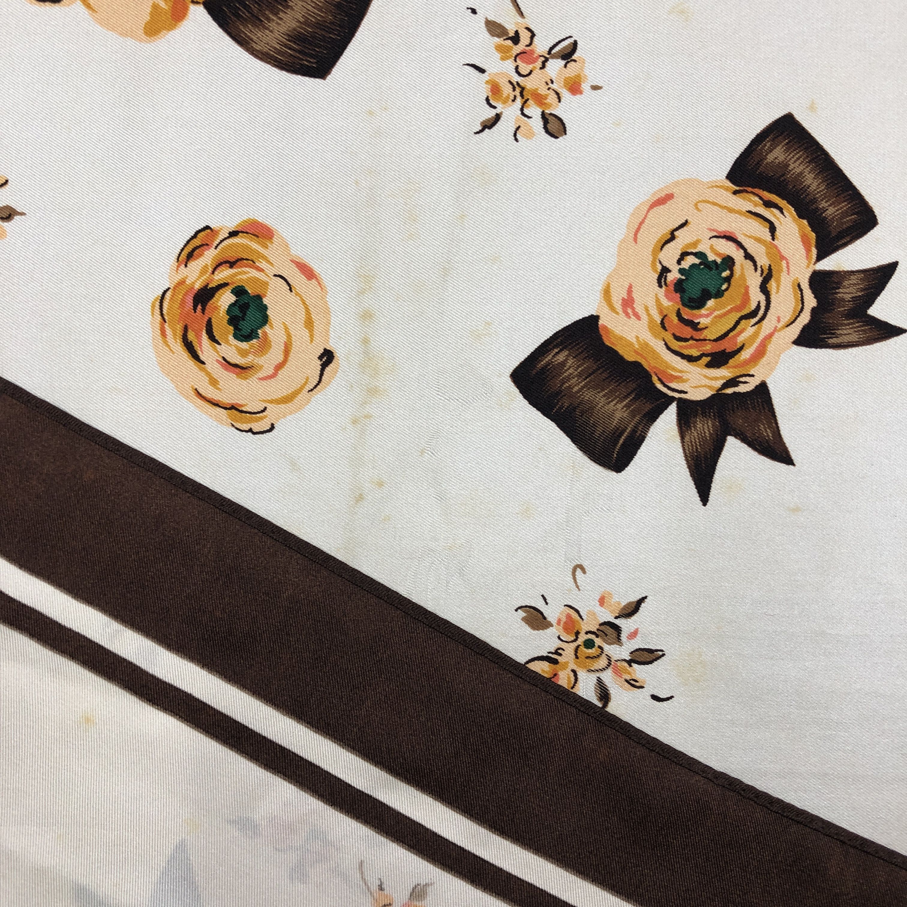 Japanese Brand Vintage Melrose SILK Scarf Twill Stole Wraps Scarves Size ONE SIZE - 12 Thumbnail