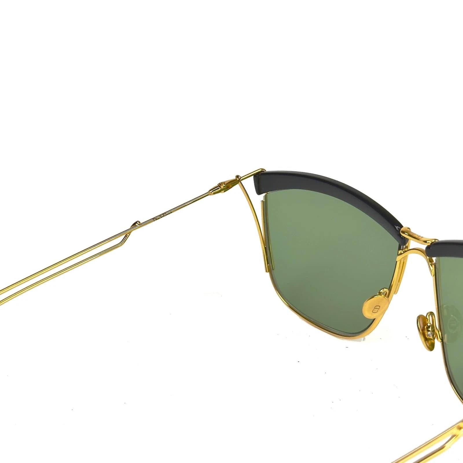 Christian Dior Monsieur CHRISTIAN DIOR SOELECTRIC SO ELECTRIC Gold Black Sunglasses Size ONE SIZE - 2 Thumbnail