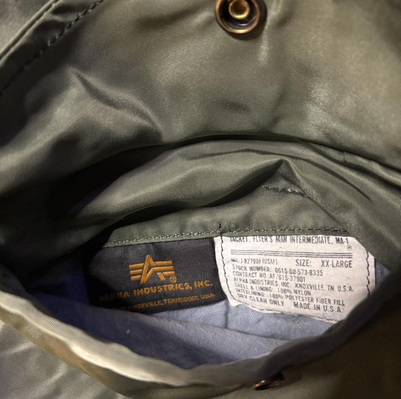 Alpha Industries Vintage Alpha Industries MA-1 Reversible Bomber Jacket Size US XXL / EU 58 / 5 - 2 Thumbnail
