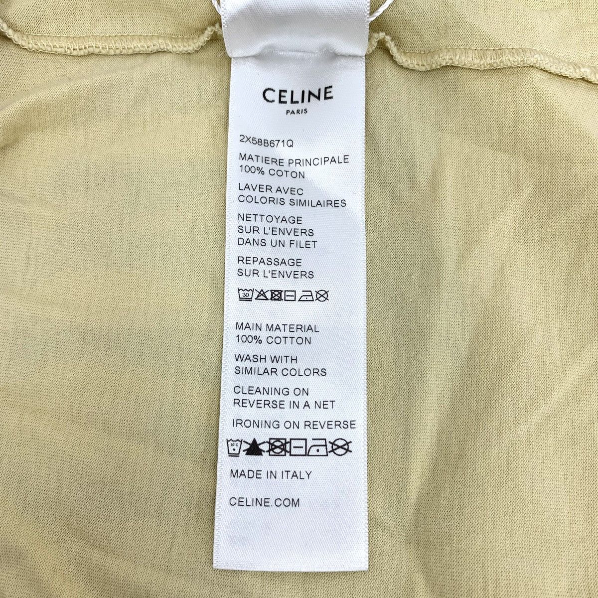 Celine Celine Letter Triomphe Printed Short Sleeve T-shirt K26WX Size S / US 4 / IT 40 - 8 Thumbnail
