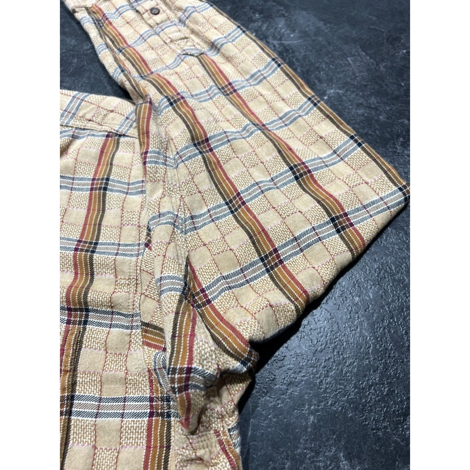 The Territory Ahead Territory Ahead Shirt Mens L Beige Long Sleeve Plaid Classic Preppy Size US L / EU 52-54 / 3 - 2 Thumbnail