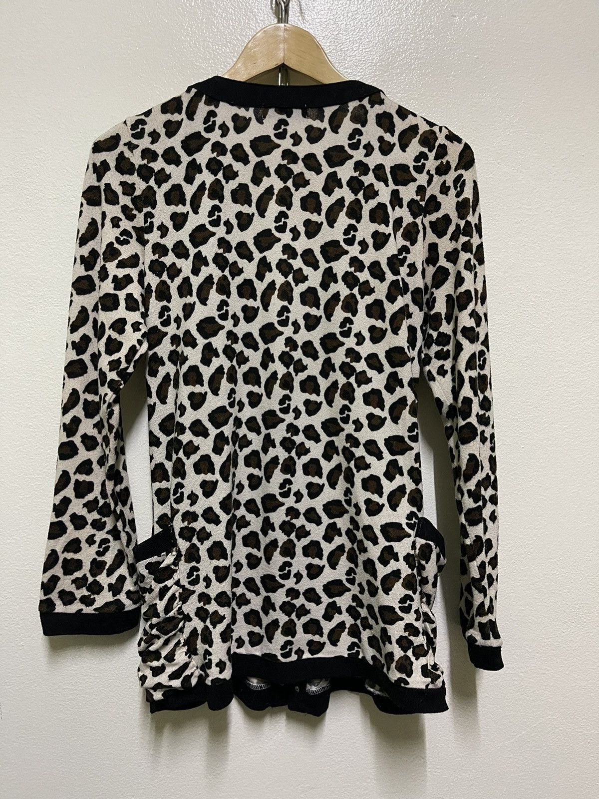 Japanese Brand T Mind Leopard Printed Cardigan Studded Size L / US 10 / IT 46 - 9 Thumbnail