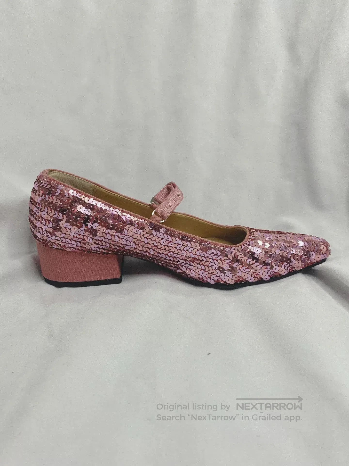 Junya Watanabe Junya Watanabe Pink Sequin Mary Jane S. Size US 5 / IT 35 - 2 Thumbnail