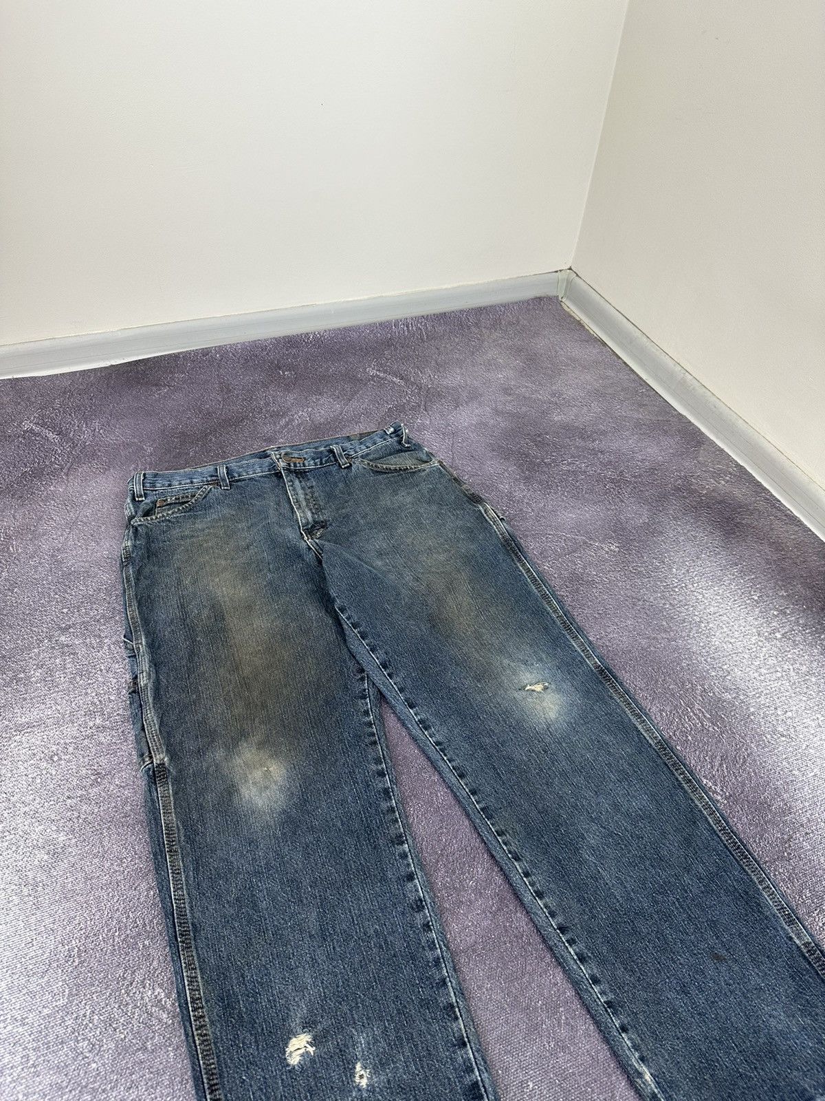 Dickies Vintage Dickies Distressed Denim USA Baggy Opium Work Pants Size US 34 / EU 50 - 12 Thumbnail