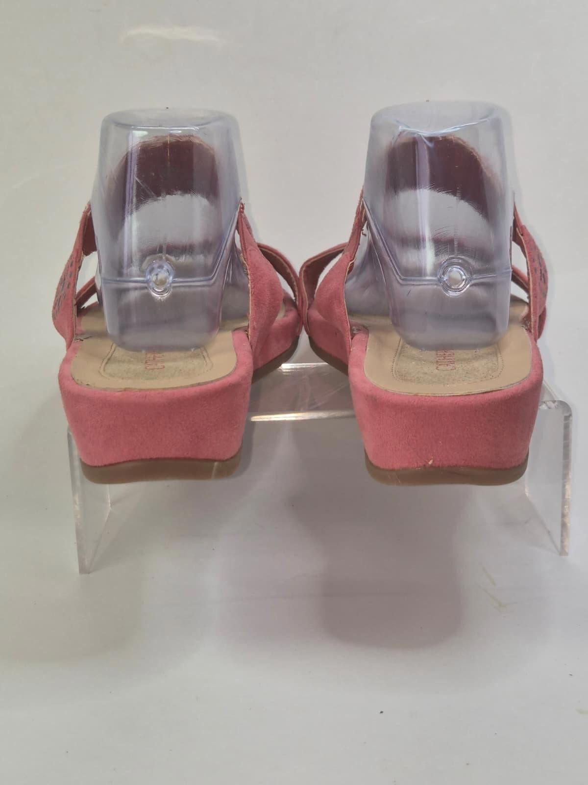 Other Catherines Sandals Women's Sz10 Wide Suede Rhinestone Boho Size US 10 / IT 40 - 7 Thumbnail