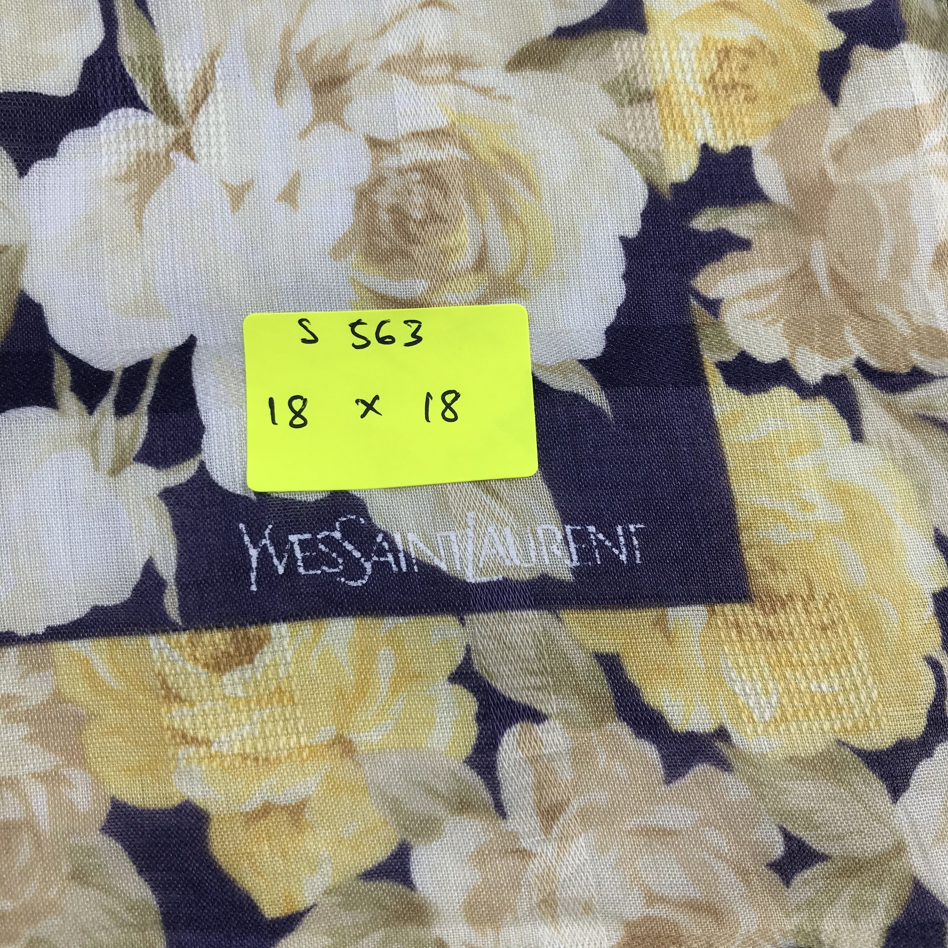 Vintage × Yves Saint Laurent Yves Saint Laurent Bandana / Handkerchief /Neckerchief -S563 Size ONE SIZE - 5 Thumbnail