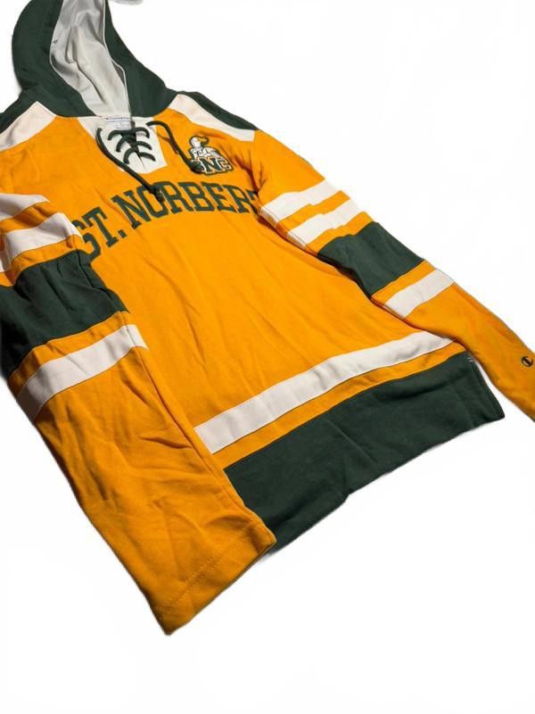 Champion Vintage St. Norbert College Hockey Hoodie – Yellow Small Size US S / EU 44-46 / 1 - 3 Thumbnail