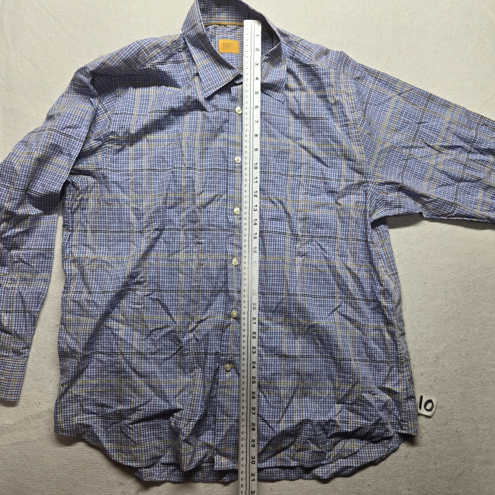 Robert Talbott Robert Talbott Carmel Blue Checkered Long Sleeve Button-Down Shirt Adult Mens XL Size US XL / EU 56 / 4 - 7 Thumbnail