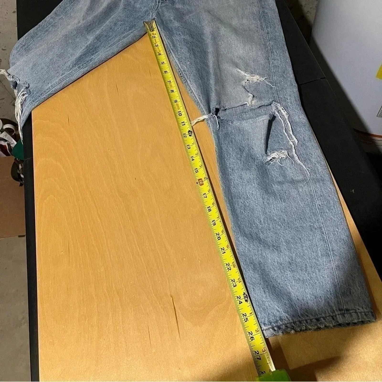Agolde AGOLDE Jamie High Rise Classic Distressed Jeans Size 28 Size 28" / US 6 / IT 42 - 11 Thumbnail