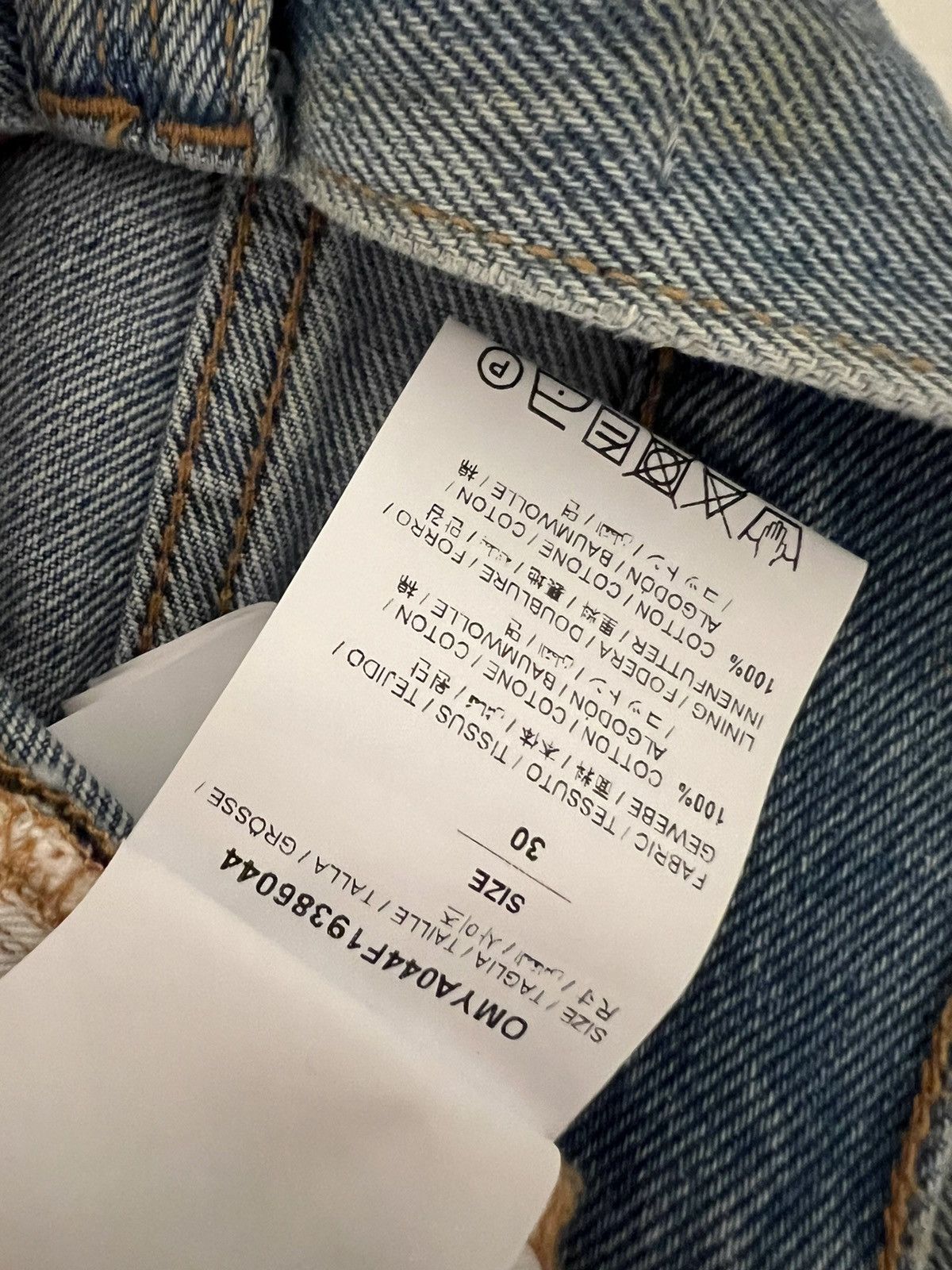 Off-White × Virgil Abloh Off-White Blue Jeans Size US 30 / EU 46 - 7 Thumbnail