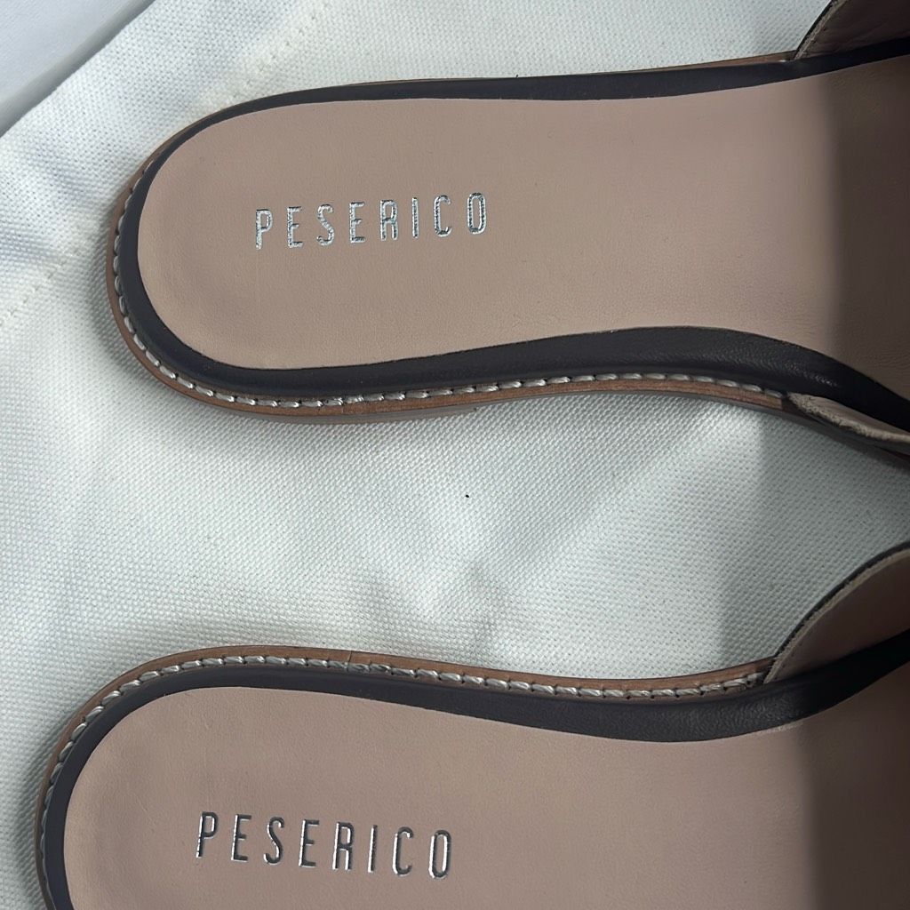 Other NIB Peserico Brown Slides Buckled Sandals Size US 6.5 / IT 36.5 - 9 Thumbnail