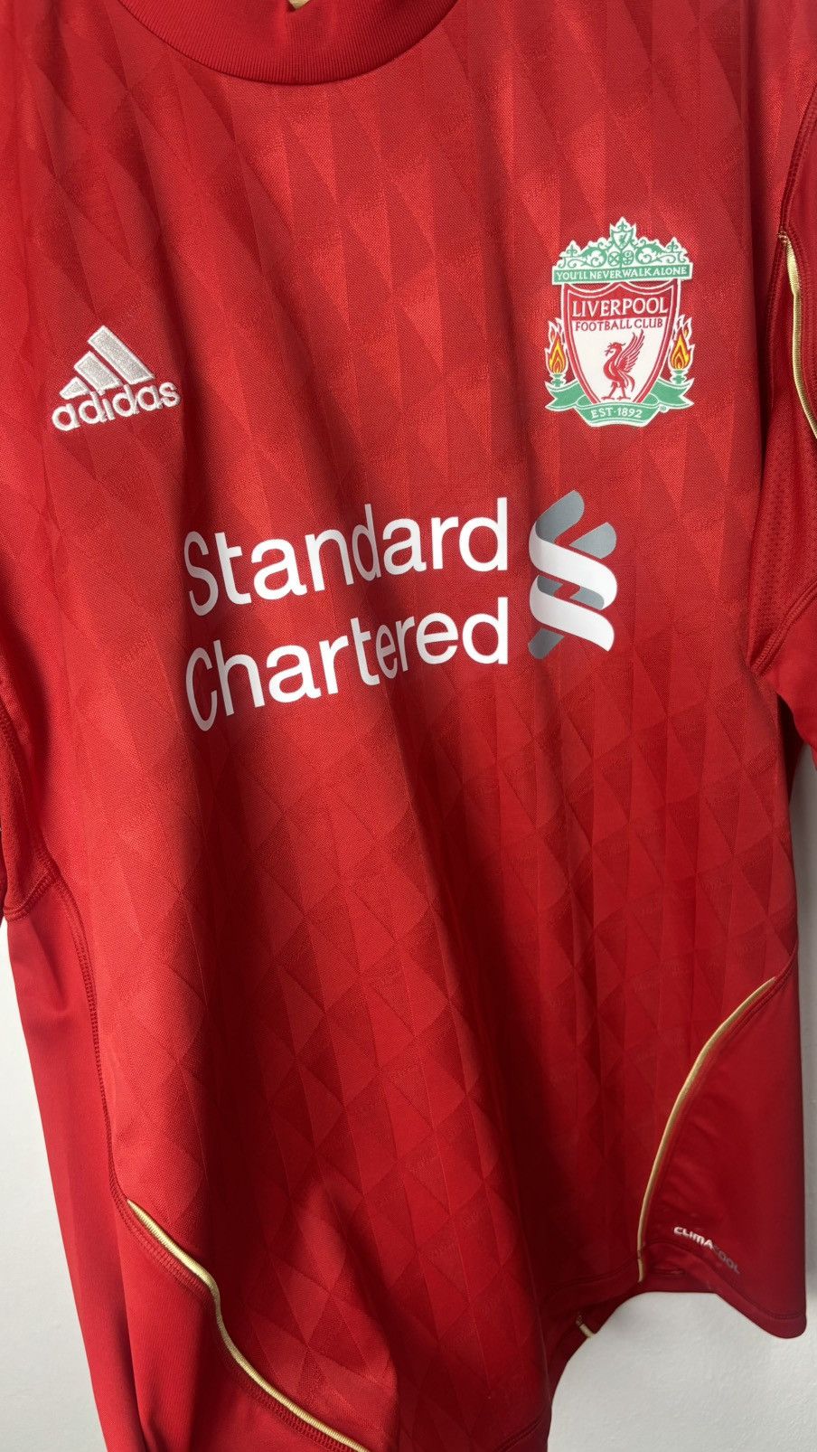 Adidas Liverpool 10/12 Home ( Gerrard ) Size US L / EU 52-54 / 3 - 8 Thumbnail