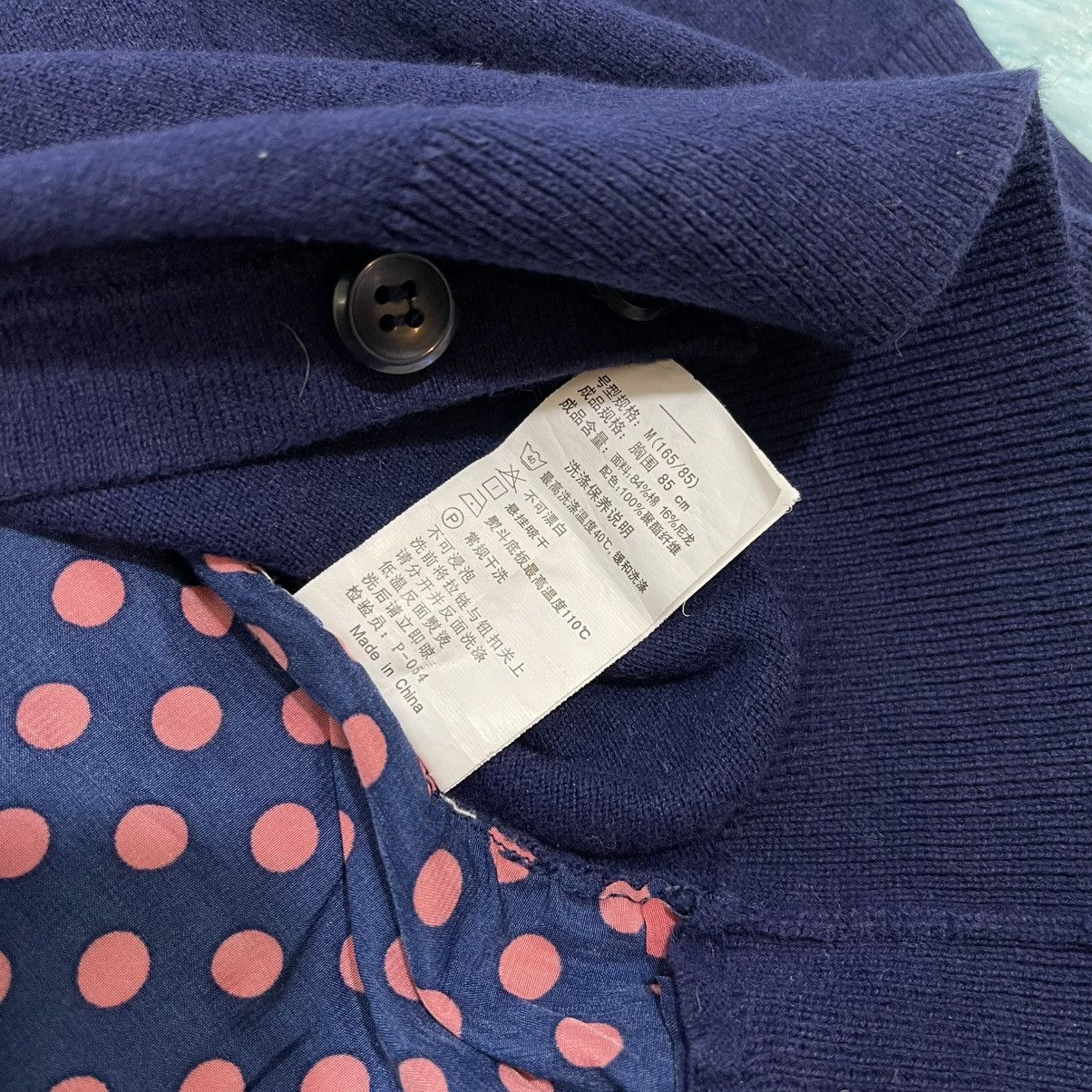 Hang Ten Hangten Navy Blue Cardigan with Polka Dot Back Size M / US 6-8 / IT 42-44 - 8 Thumbnail