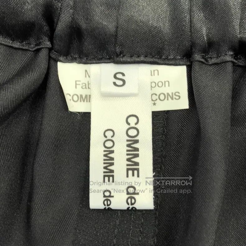 Comme des Garcons Comme des Garcons size S Retro Black Bow Tie Wide Leg Leis Size 22" - 7 Thumbnail
