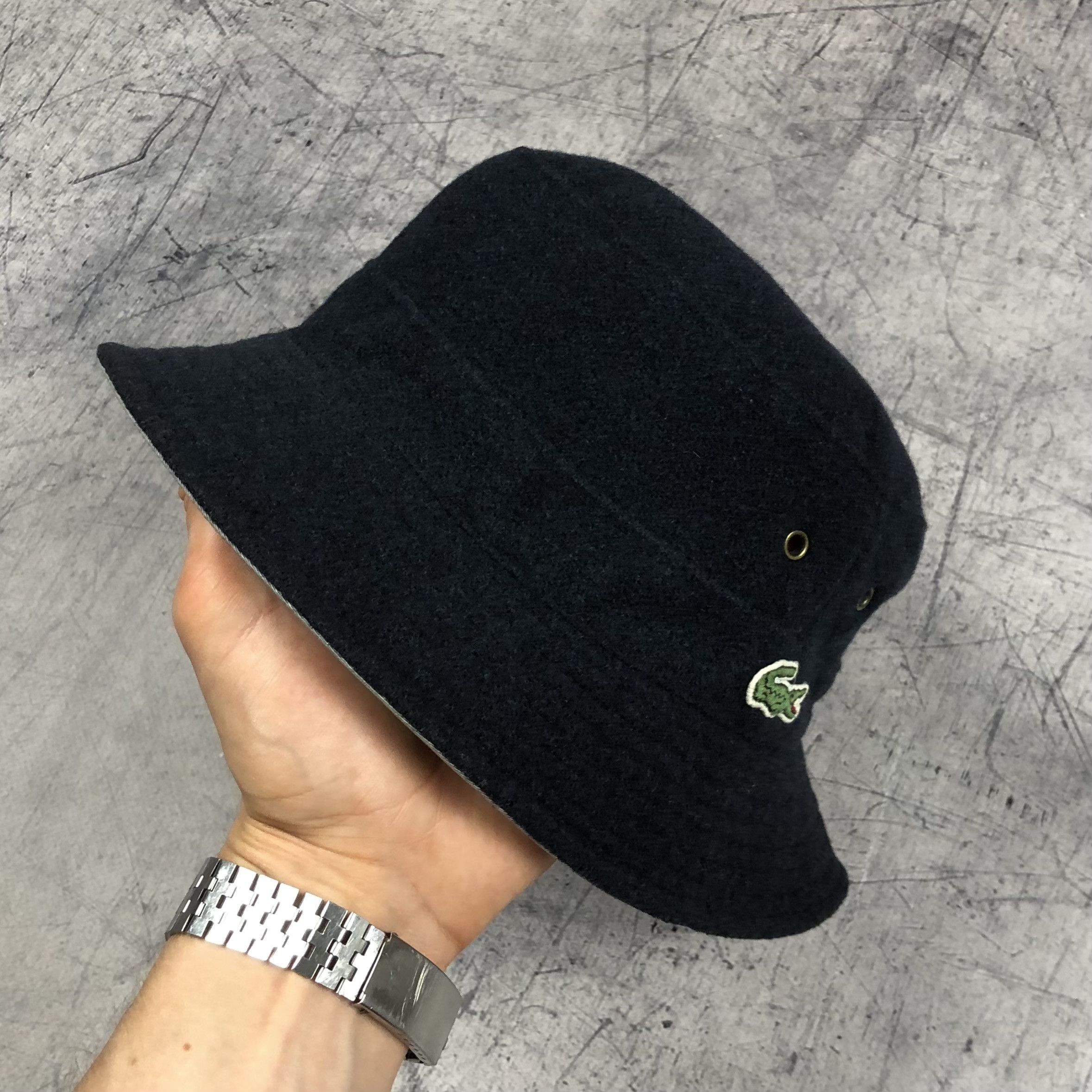 Lacoste Vintage Lacoste Bucket Hat Double-sided Size ONE SIZE - 10 Thumbnail