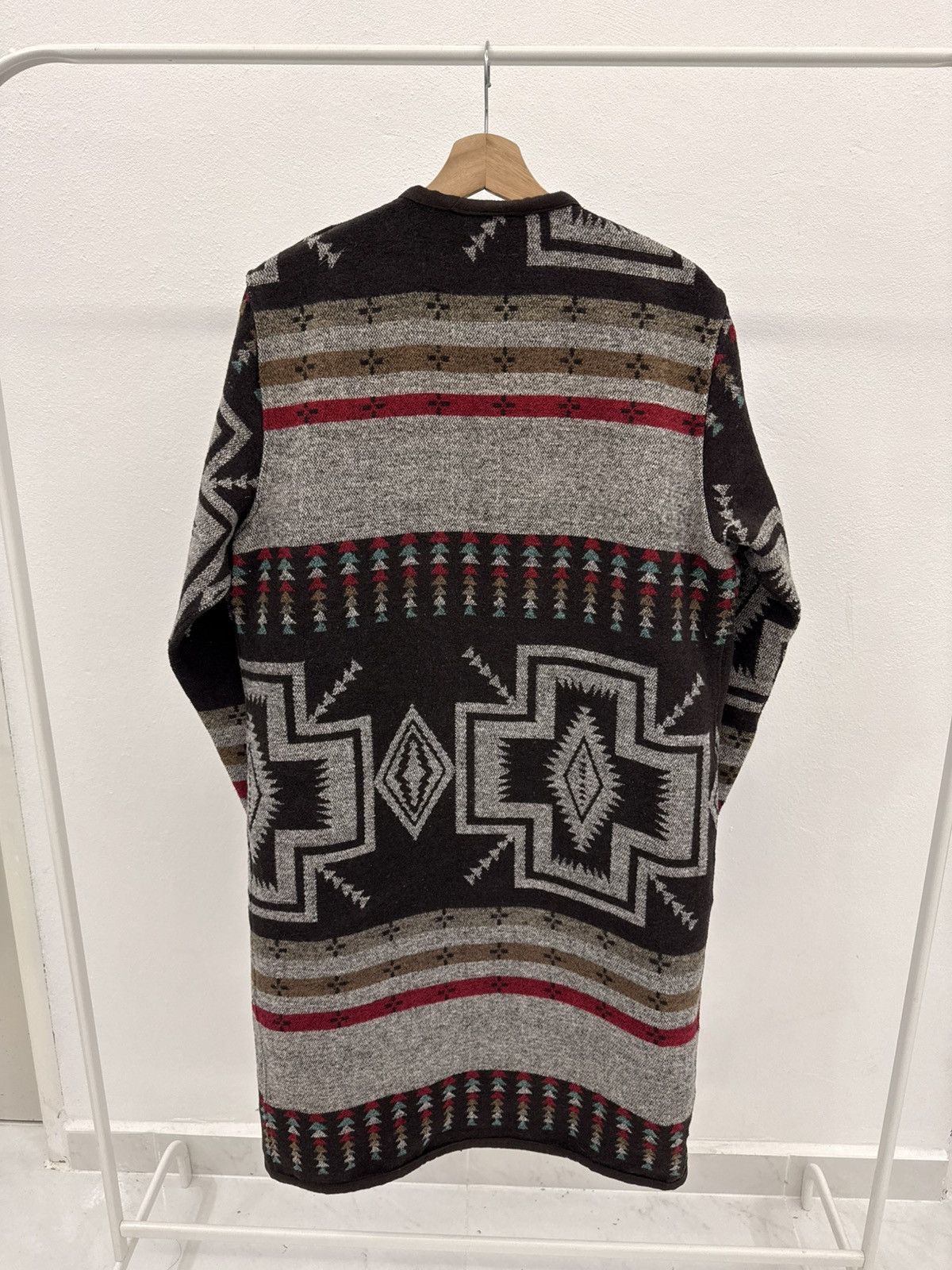 Pendleton Vintage UNBRAND American Native NAVAJO Woven Long Coat Size US L / EU 52-54 / 3 - 8 Thumbnail