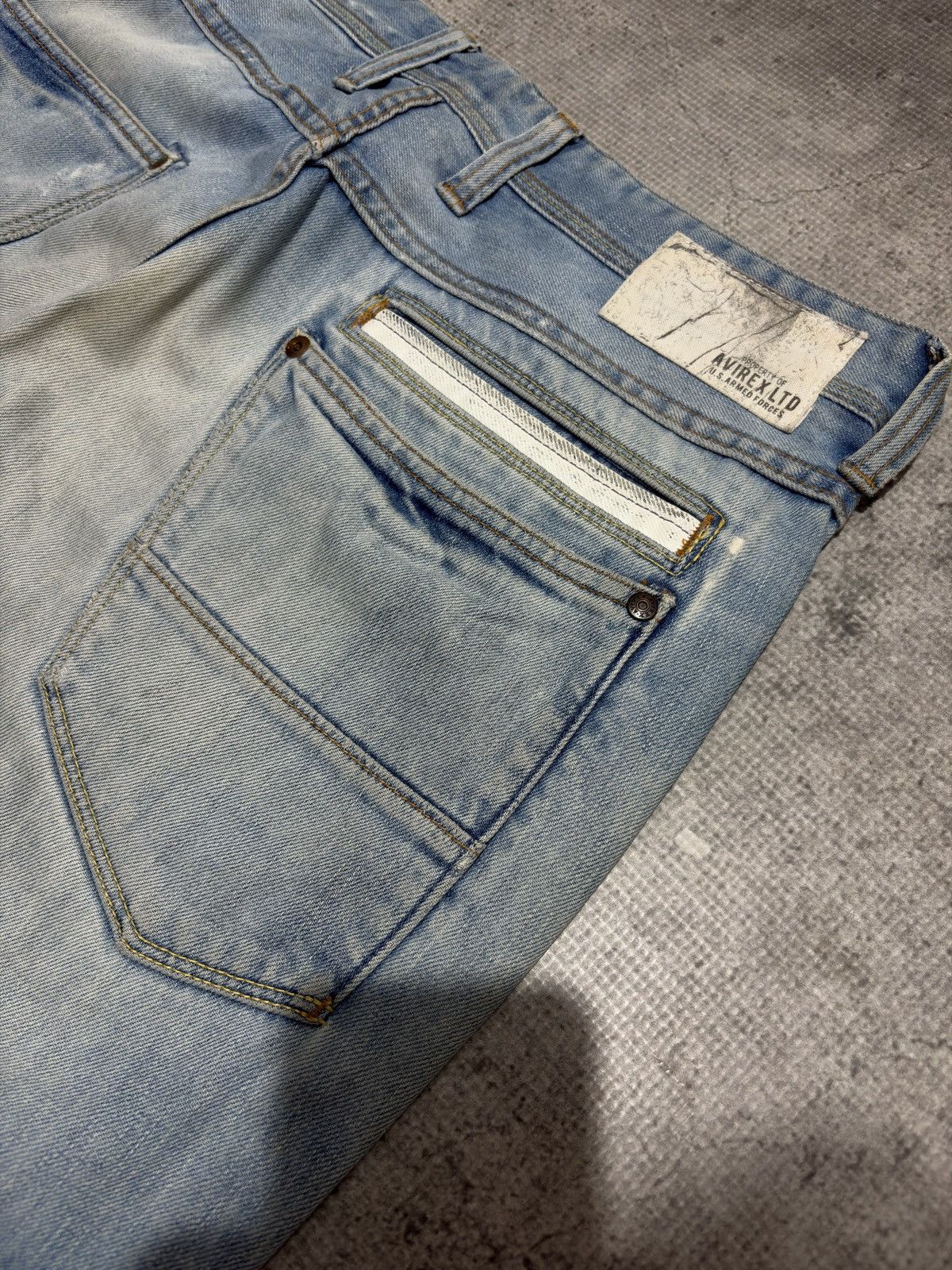 Avirex AVIREX PATCH WORK DENIM PANTS Size US 34 / EU 50 - 8 Thumbnail