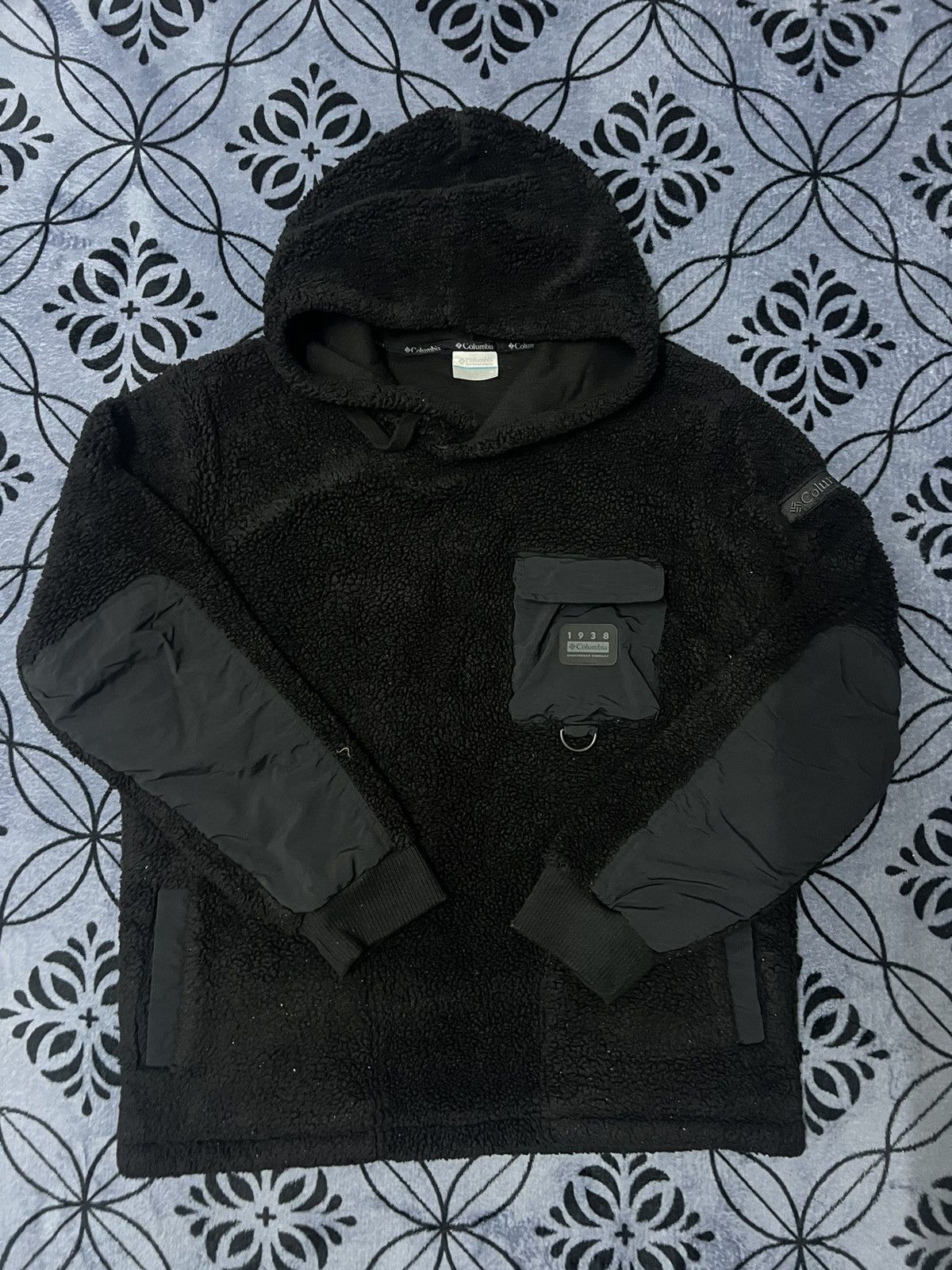 Columbia × Vintage Columbia Hoodie Fleece sweatshirt single pocket Size US XL / EU 56 / 4 - 1 Thumbnail