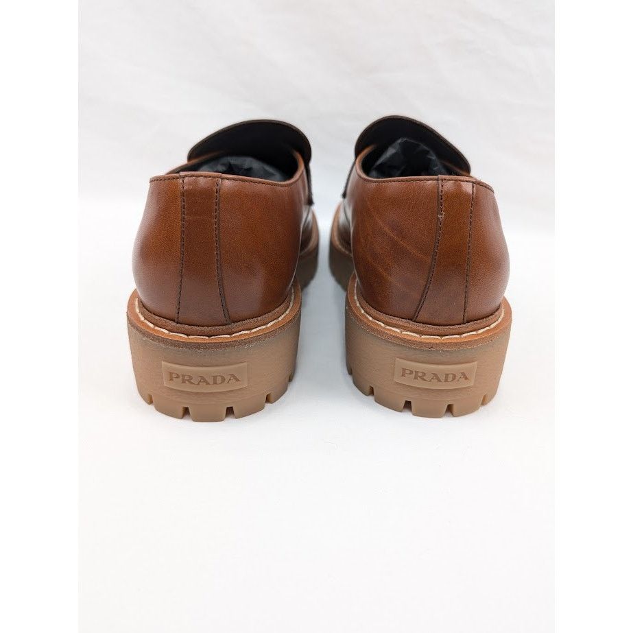 Prada o1rshd1 Calzature Uomo Shoes in Cognac Size US 12 / EU 45 - 17 Thumbnail