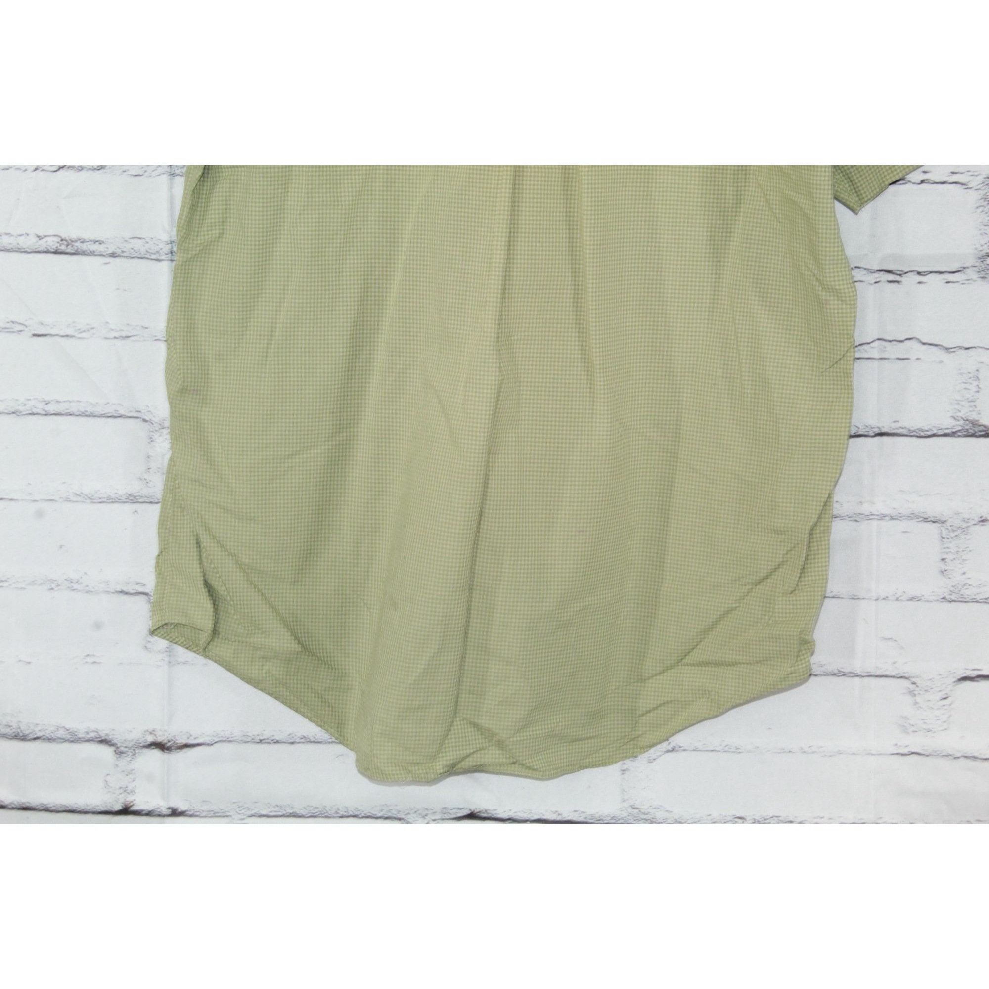 L.L. Bean LL Bean Shirt Mens Green Gingham Short Sleeve Button Up Dres Size US XL / EU 56 / 4 - 6 Thumbnail