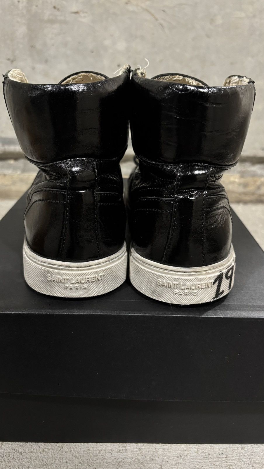 Saint Laurent Paris Saint Laurent Paris “1971 Bad Lieutenant” High Top Sneaker Size US 12 / EU 45 - 5 Thumbnail