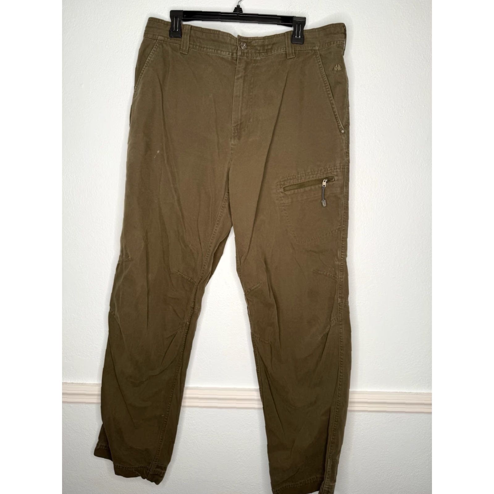 Nike VINTAGE Nike ACG Pants 38x32 Cargo Men Regular Cotton Olive Drab Green Outdoor Hiking Nature Y2K Streetwear Nike Mens Size US 38 / EU 54 - 2 Thumbnail