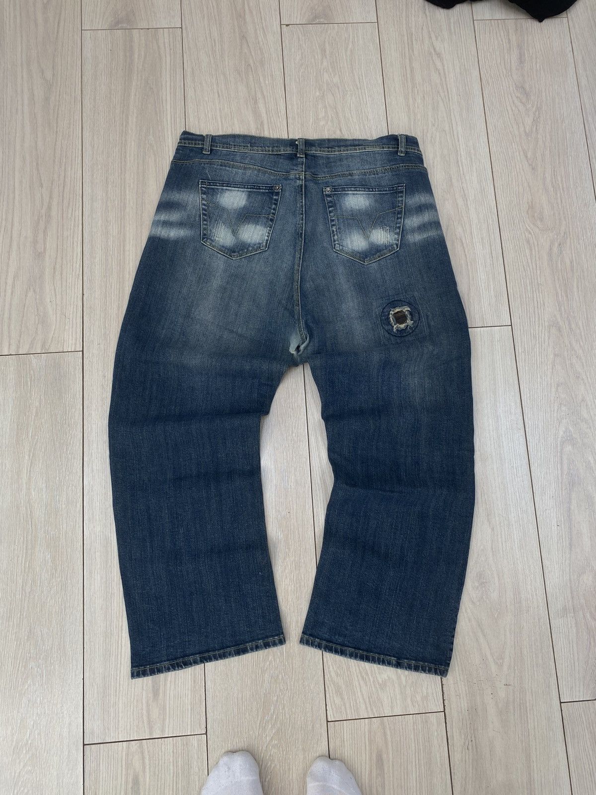 Japanese Brand × Vintage Jeans with raw distressed details Size US 37 - 5 Thumbnail