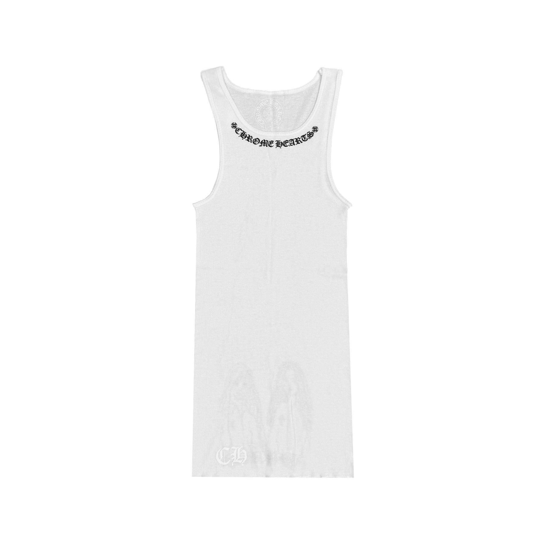 Chrome Hearts Chrome Hearts Neck Logo Miyumi Sisters White Tank Top Size S / US 4 / IT 40 - 2 Thumbnail