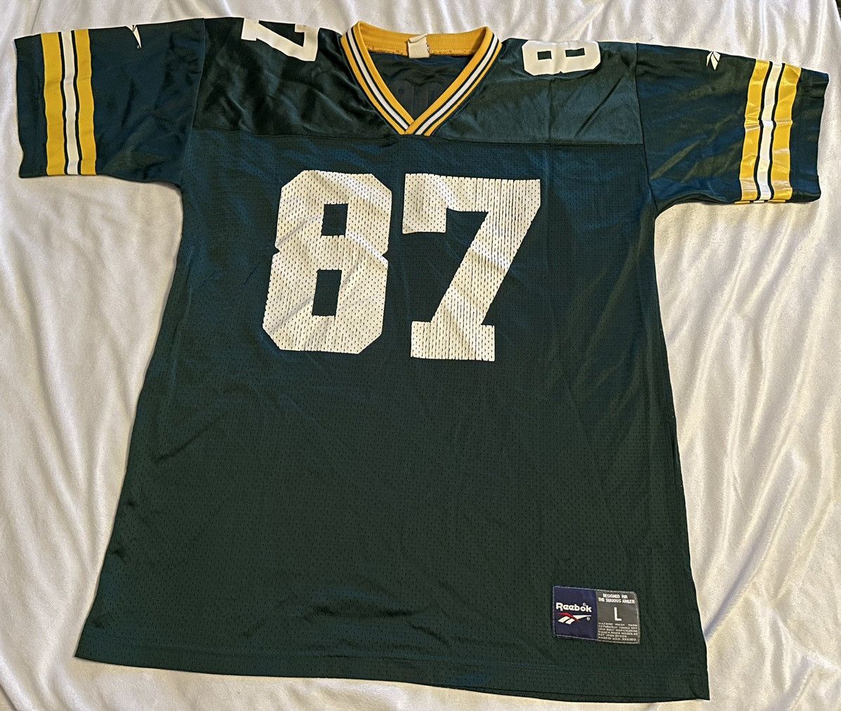 Reebok × Vintage Roberts Brooks Green Bay Packers #87 NFL Reebok Jersey-Large Size US L / EU 52-54 / 3 - 4 Thumbnail