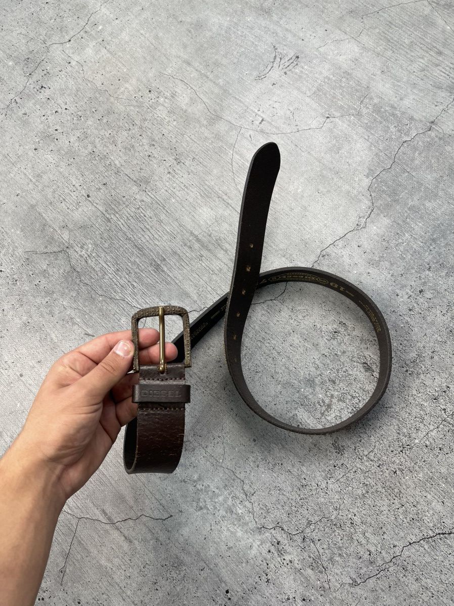 Diesel Vintage Diesel Leather Belt 90s Y2K Avant-Garde 112cm Size ONE SIZE - 1 Thumbnail