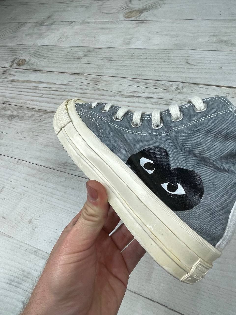 Comme des Garcons PLAY × Converse Comme des Garçons x Converse High Top CDG Sneakers Size US 6.5 / IT 36.5 - 16 Thumbnail