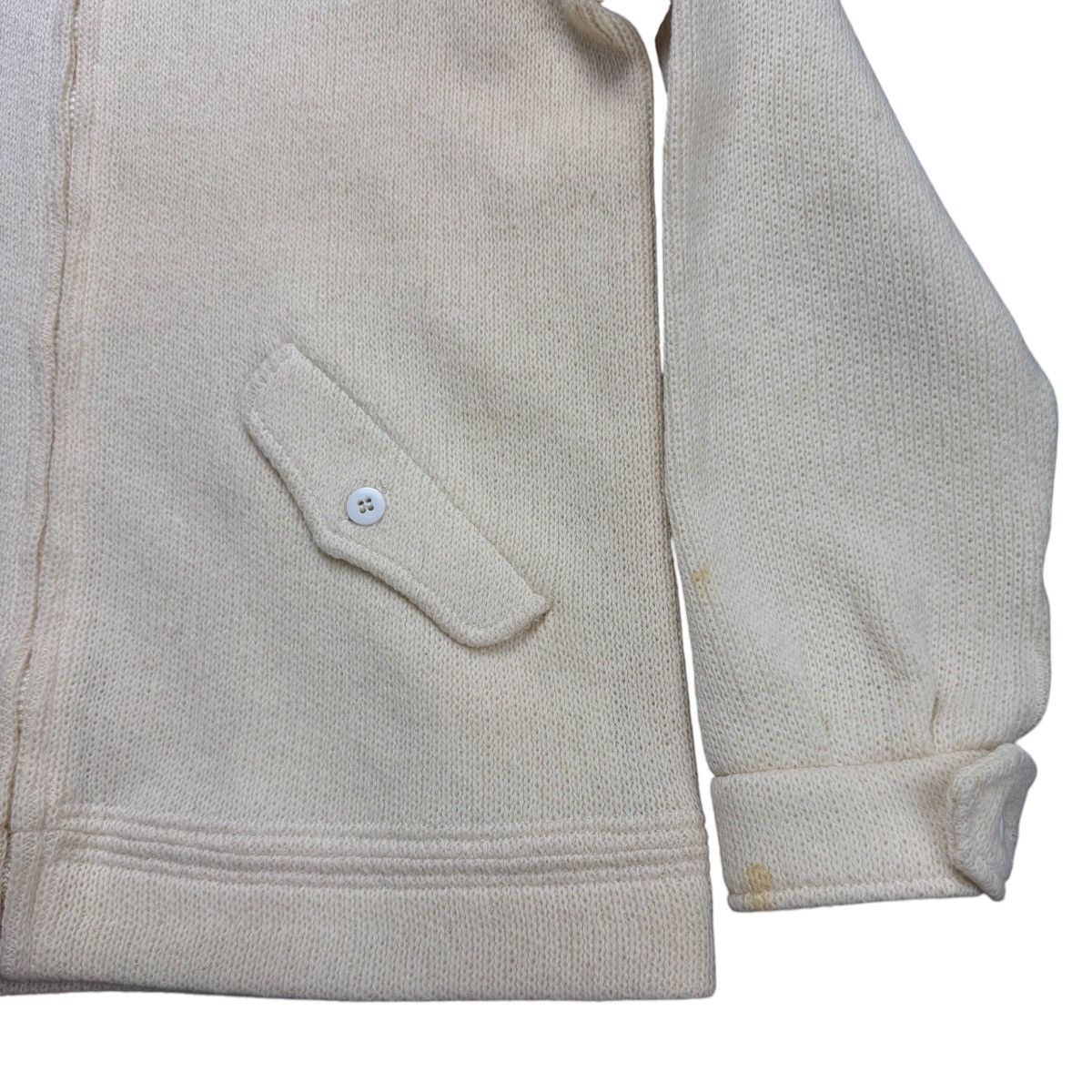 Colmar Vintage 70s Colmar Italy Full-Zip Knit Cardigan Jacket Cream Size US S / EU 44-46 / 1 - 4 Thumbnail