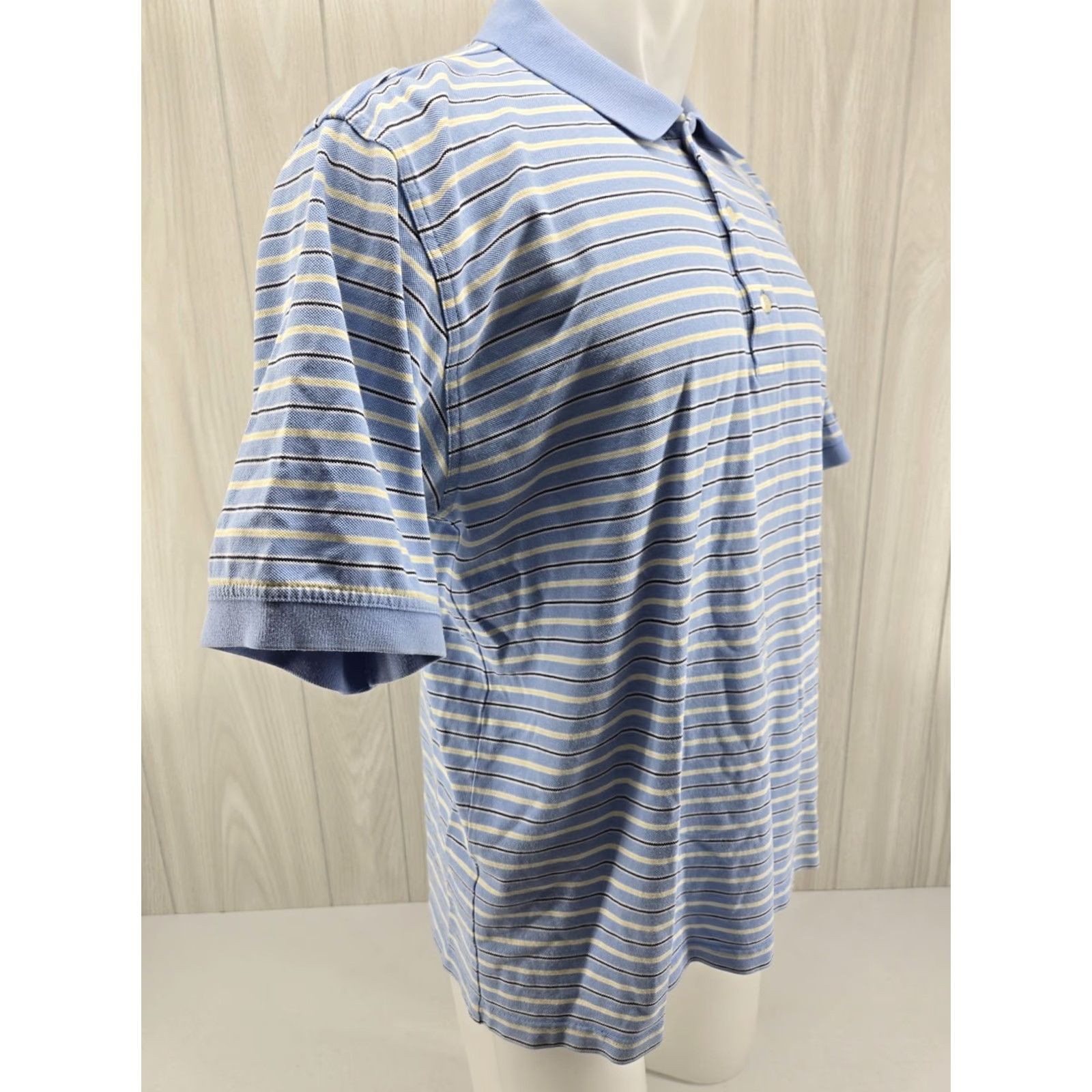 Vintage VINTAGE Masters Golf Polo Shirt Mens Blue White Striped Large Size US L / EU 52-54 / 3 - 5 Thumbnail