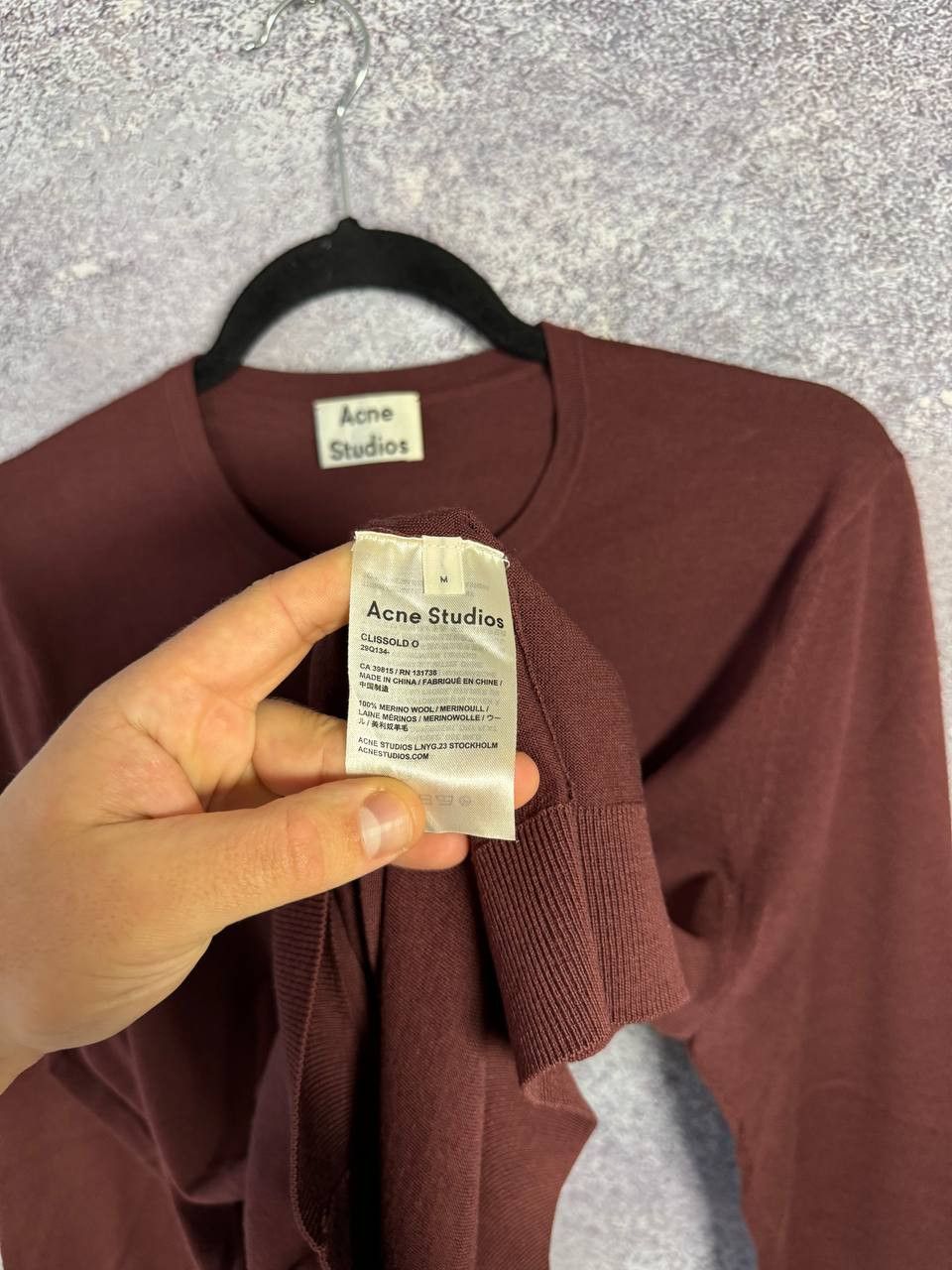 Acne Studios × Vintage Rare Vintage Acne Studios Merino Wool Sweater Medium Size US M / EU 48-50 / 2 - 15 Thumbnail