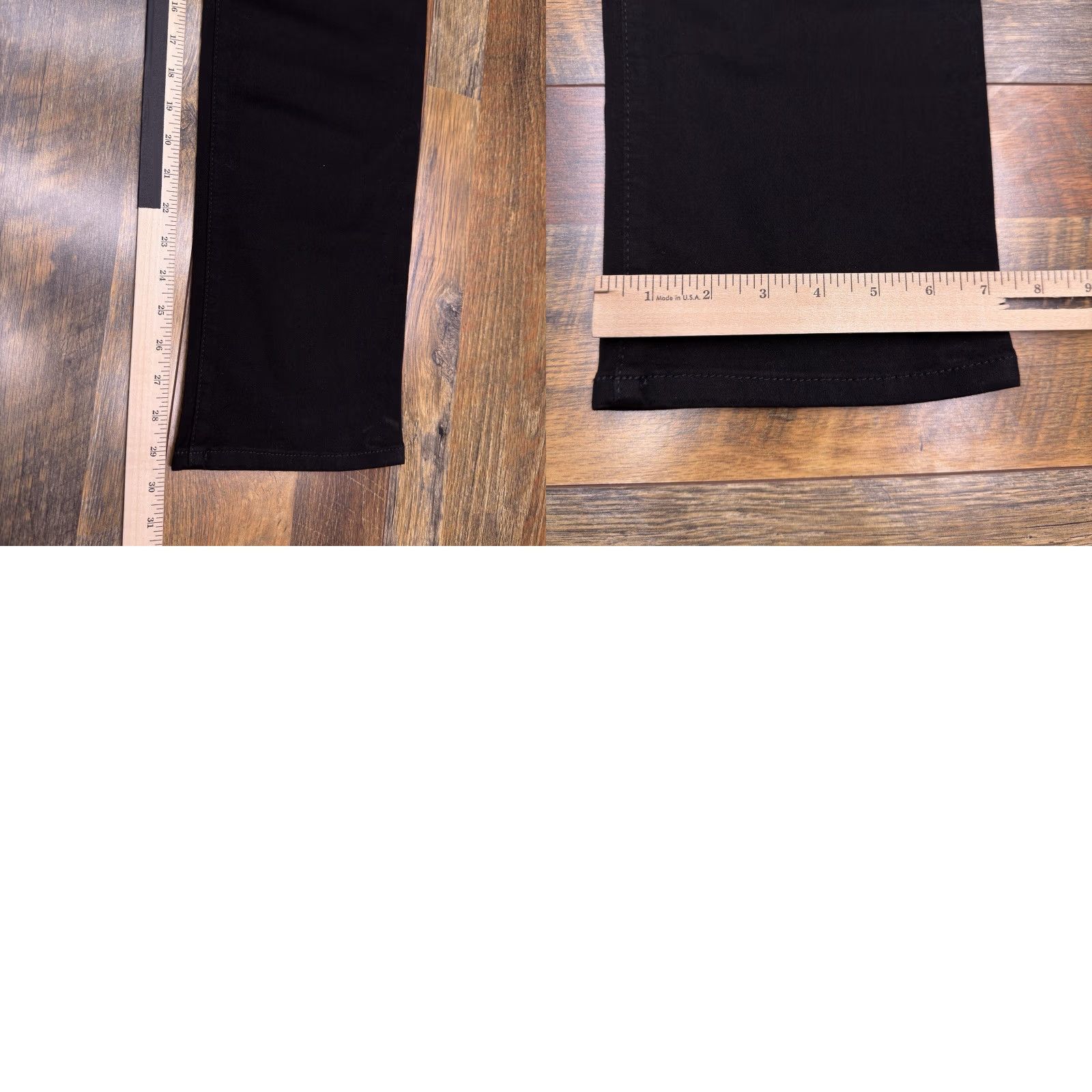 Lee Lee Jeans Womens 10 Medium Black Regular Straight Stretch Mid Rise 5-Pocket Denim NWT Size 32" / US 10 / IT 46 - 10 Thumbnail