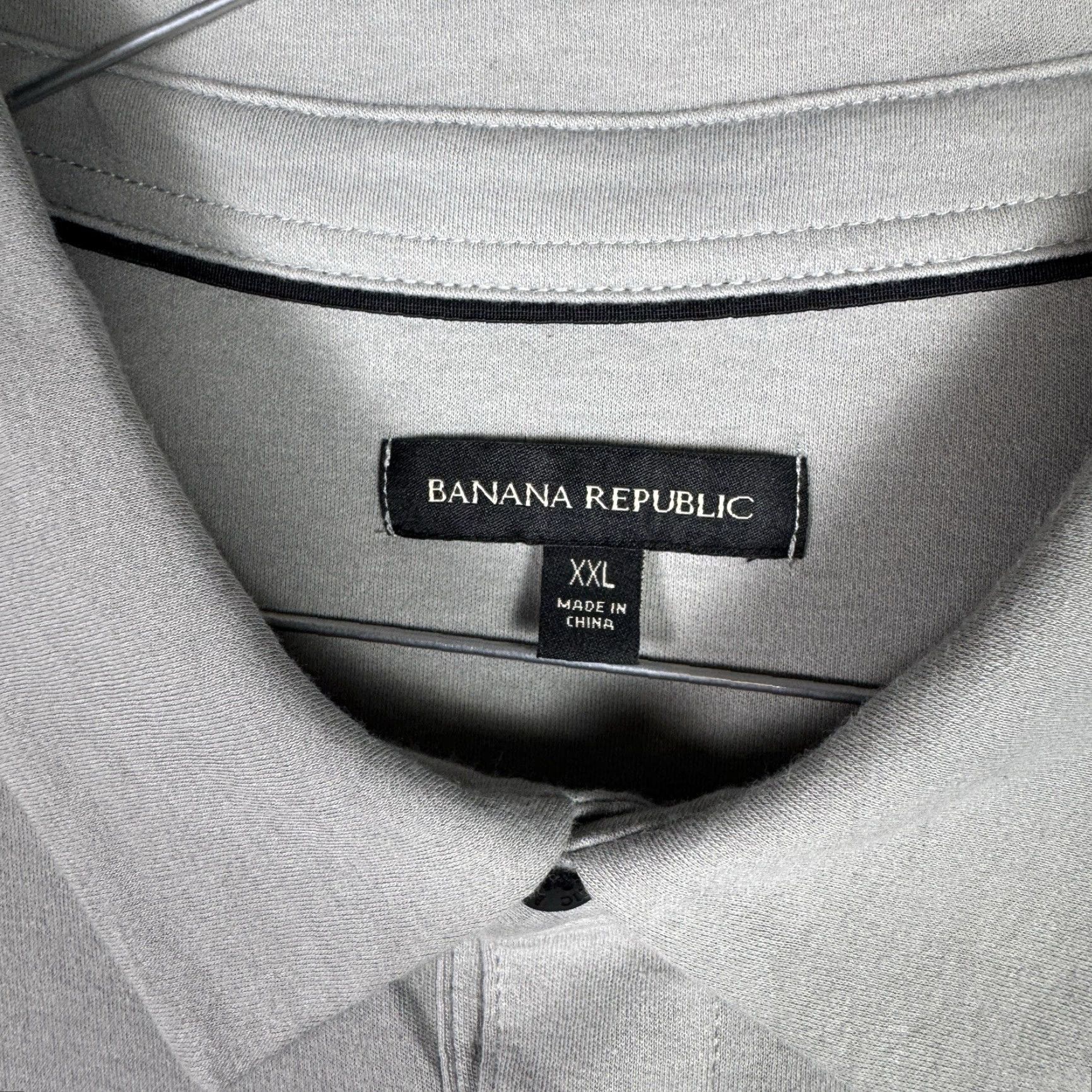 Banana Republic VINTAGE Banana Republic Shirt Mens 2XL Luxe Touch Polo Gray Long Sleeve Preppy New Size US XXL / EU 58 / 5 - 5 Thumbnail