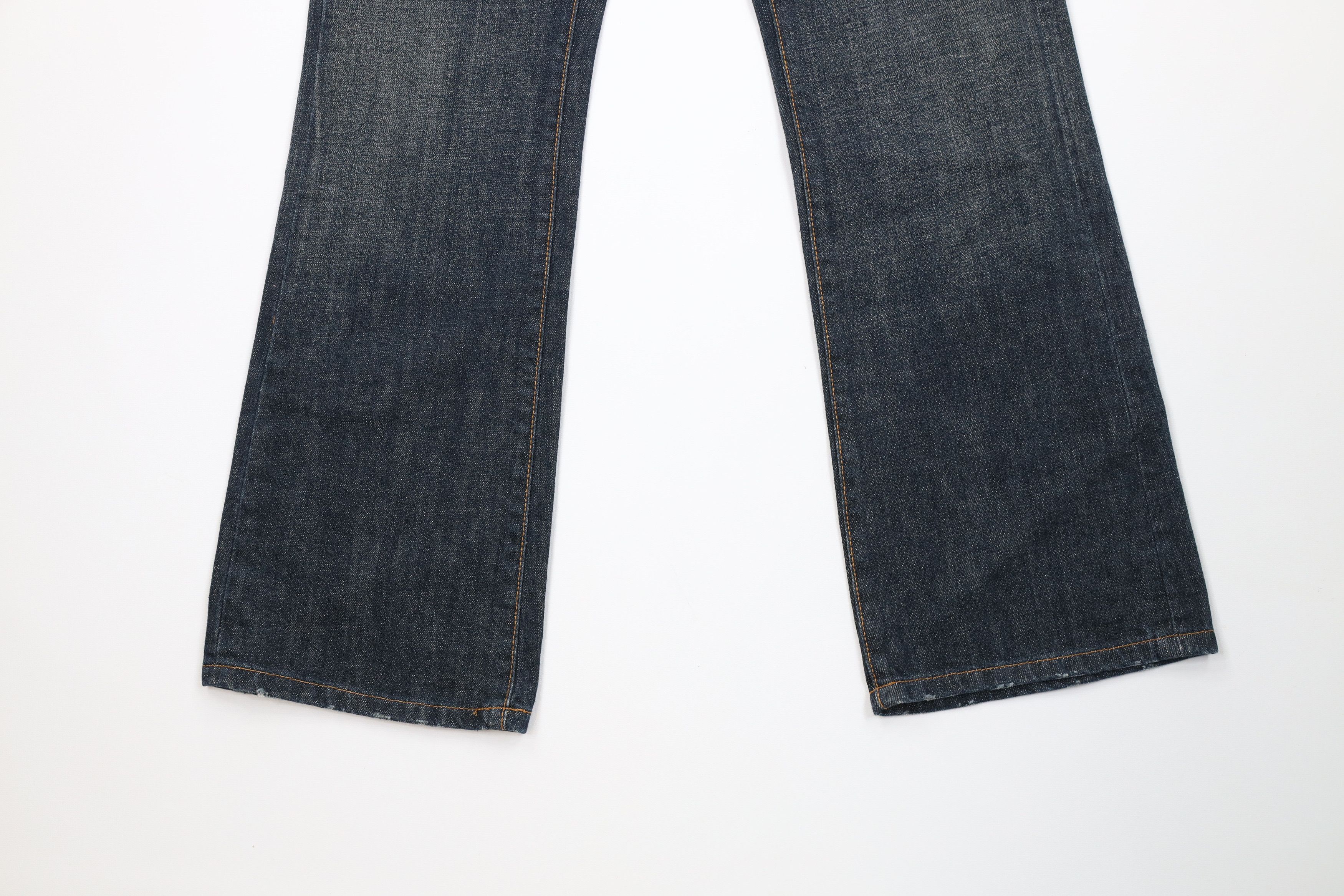 Ralph Lauren Vintage 90s Ralph Lauren Wide Leg Denim Jeans Blue Cotton Size 26" / US 2 / IT 38 - 4 Thumbnail