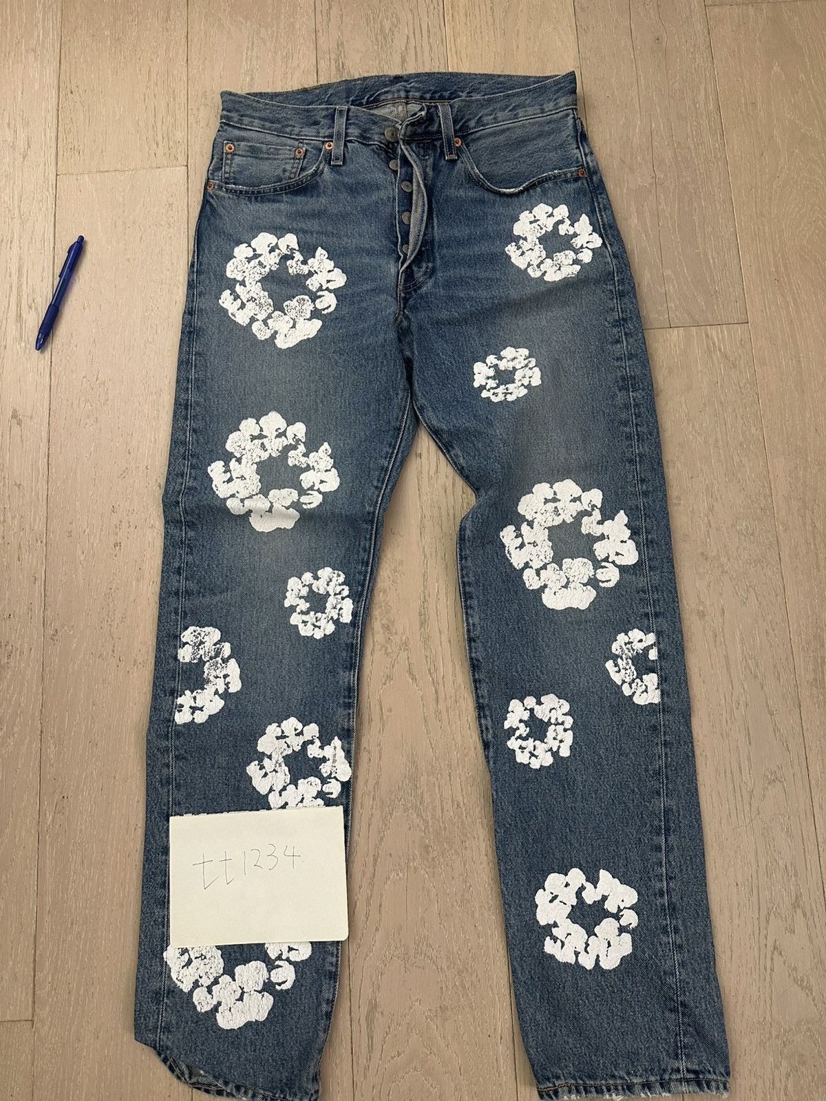 DENIM TEARS Denim Tears Levi 501 Jeans Size US 31 - 1 Thumbnail