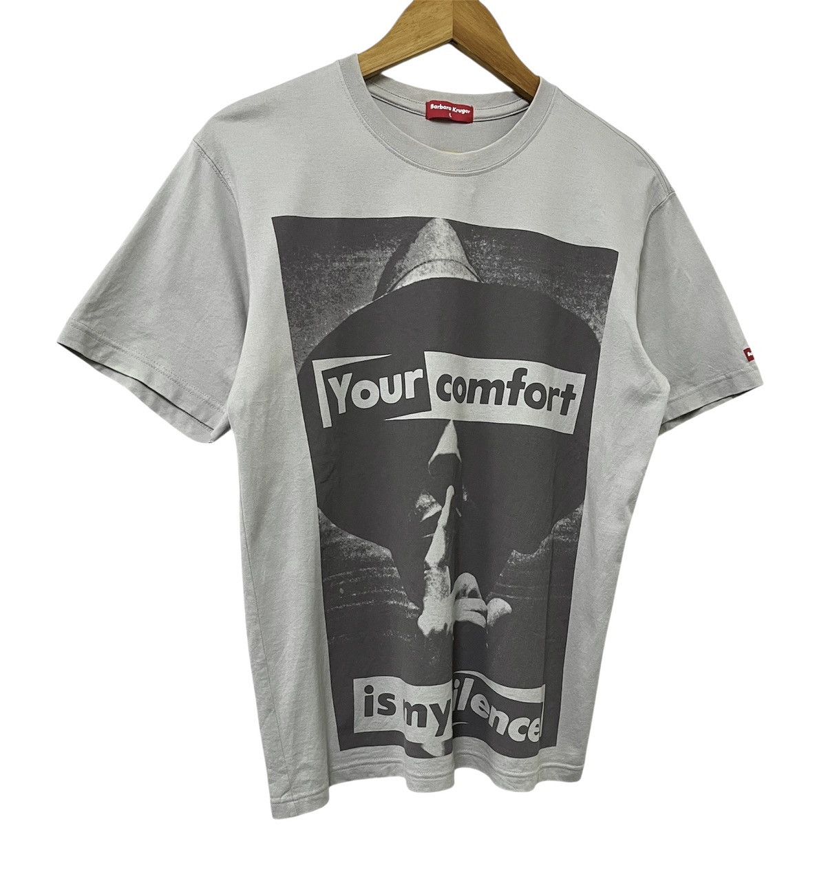 Barbara Kruger BARBARA KRUGER YOUR COMFORT IS MY SILENCE ART TSHIRT Size US L / EU 52-54 / 3 - 2 Thumbnail