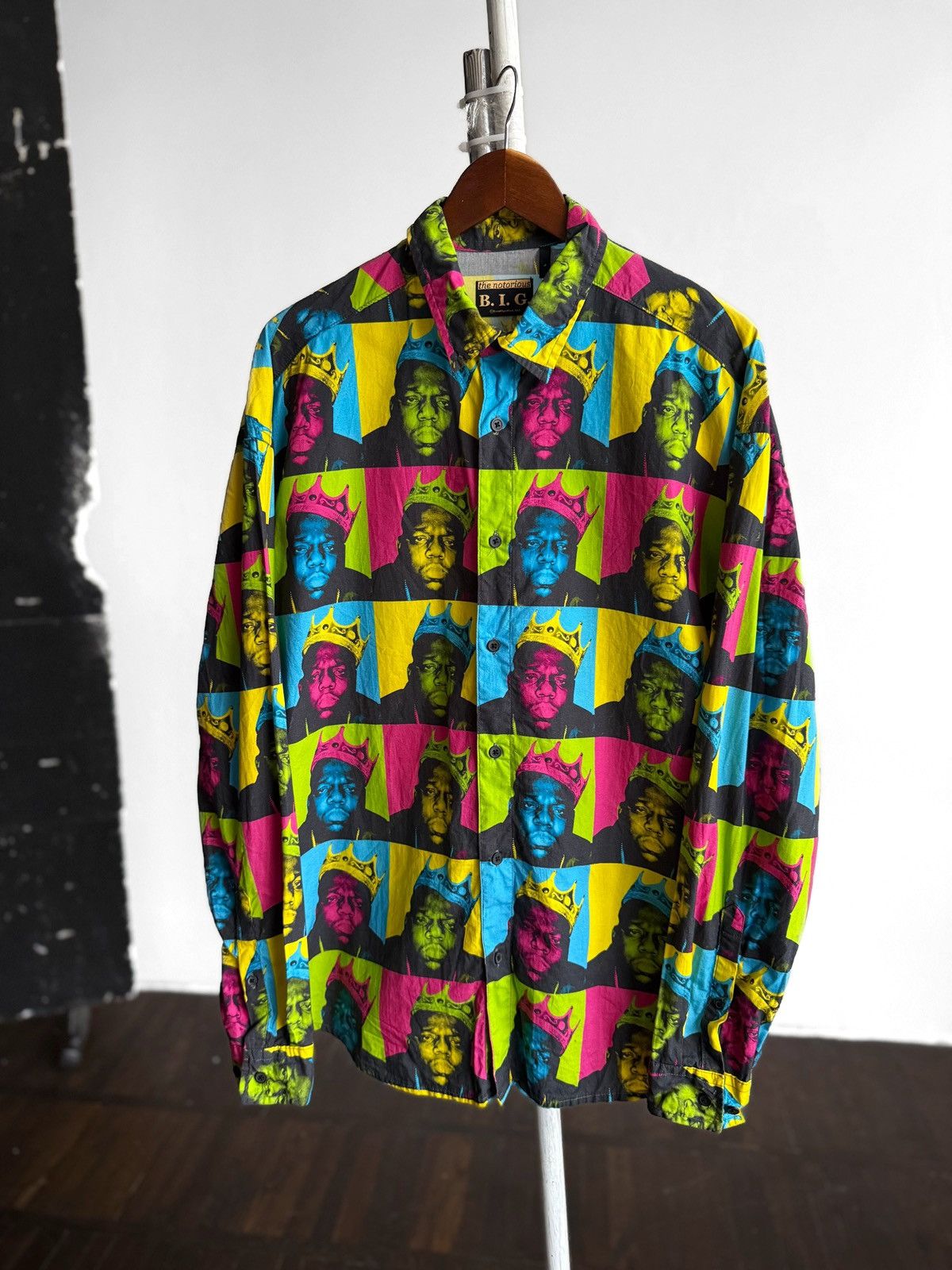Other The Notorious B.I.G. Colorful Portrait Print Button Shirt Size US L / EU 52-54 / 3 - 1 Thumbnail