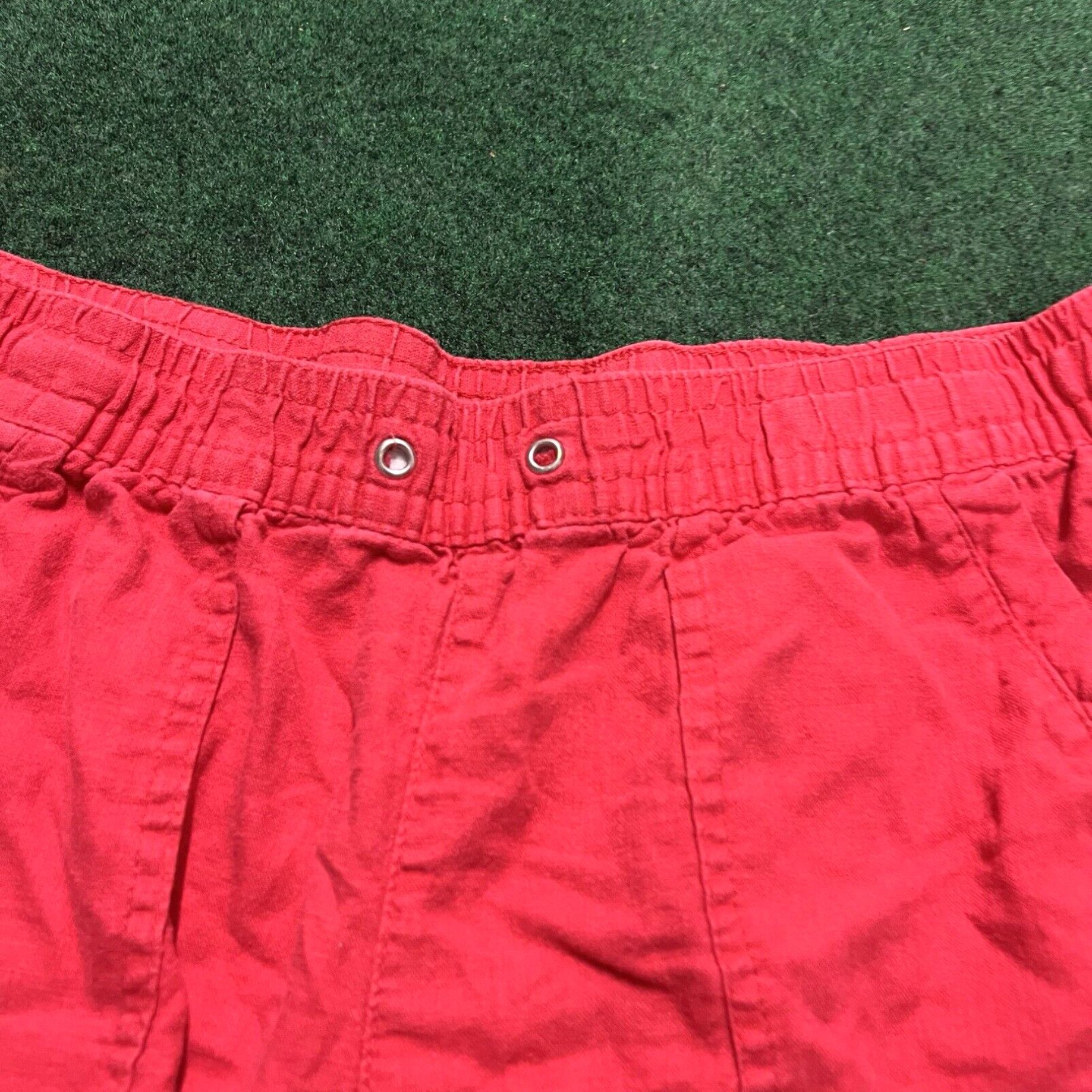 Nautica Nautica Shorts Womens Size M Red Linen Blend Pockets Casual Size 32" / US 10 / IT 46 - 2 Thumbnail