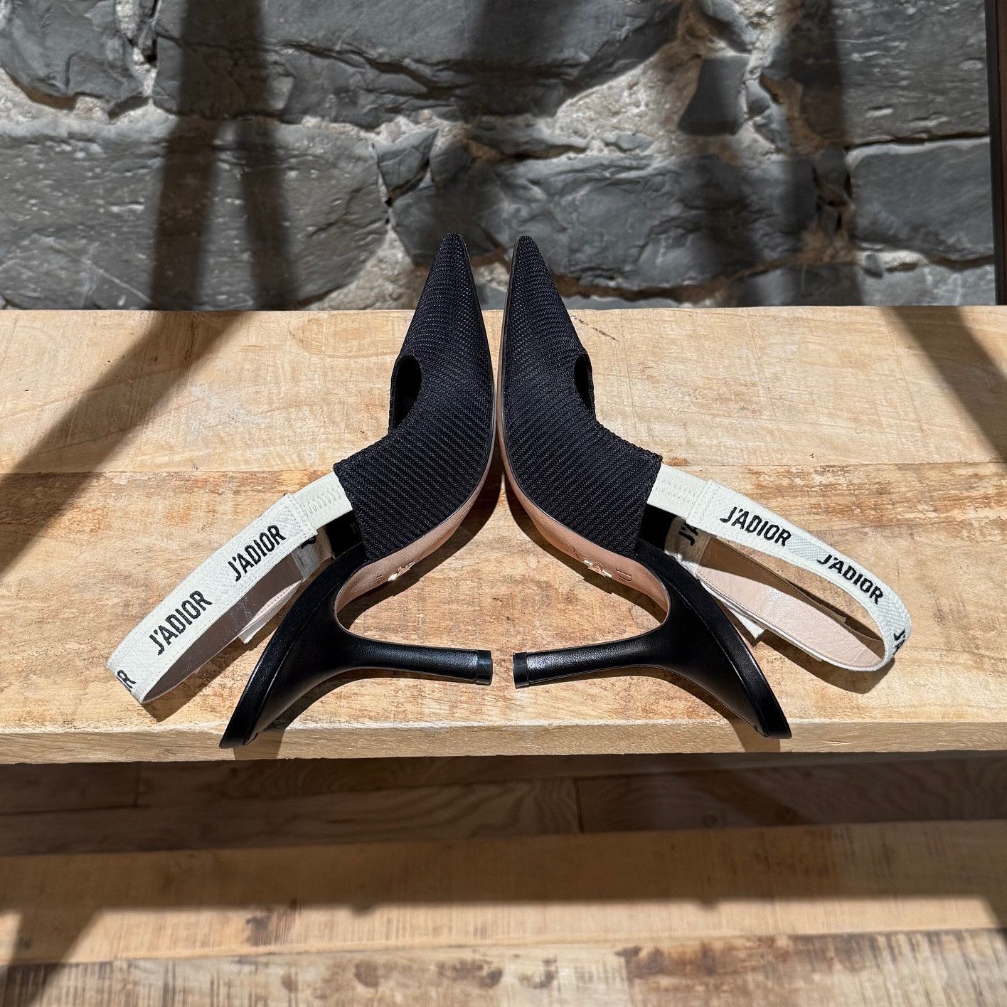 Dior Dior Black Technical Fabric J'adior Slingback Pumps Size US 7 / IT 37 - 11 Thumbnail